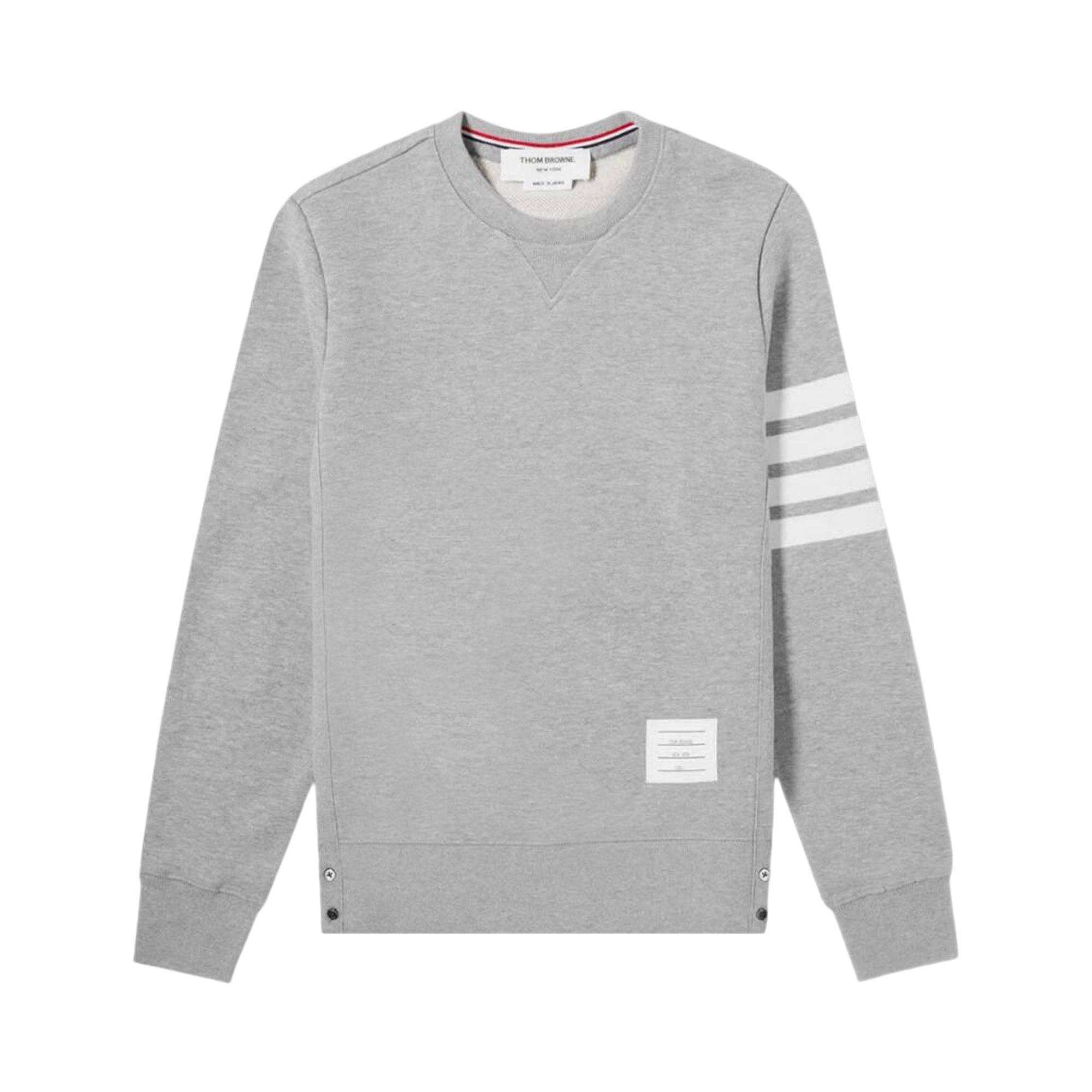 Pre-owned Thom Browne Classic 4 Bar Sweatshirt 'light Grey' | Men's Size 6 In Gray
