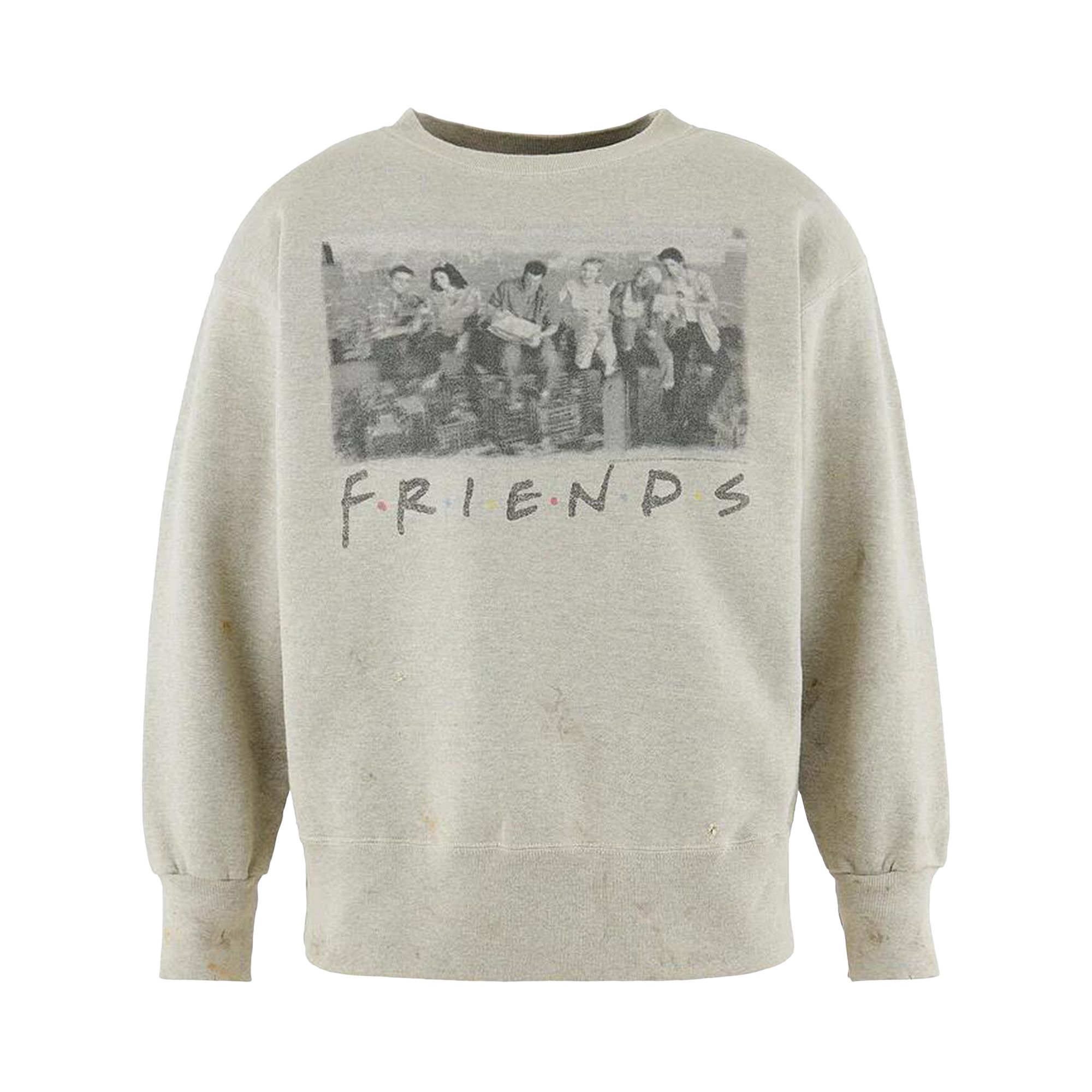 Pre-owned Saint Mxxxxxx Friends Crew Neck Sweatshirt 'grey' | Men's Size M In Gray