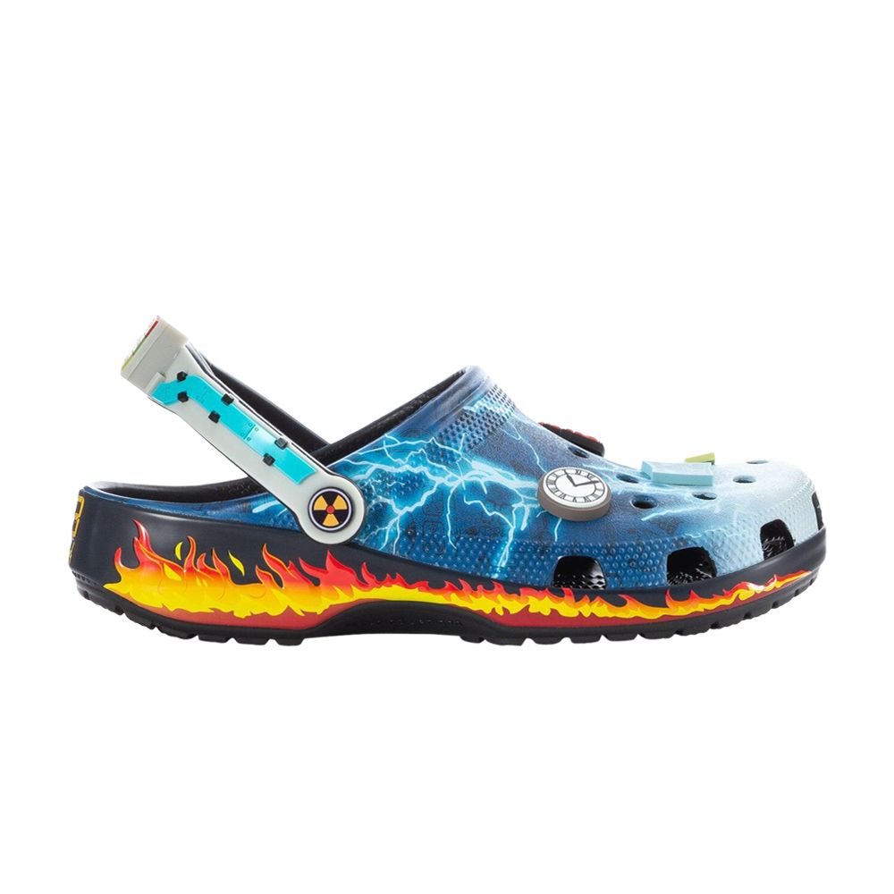 Back to The Future x Crocs Classic Clogs 'Lightning Blue Flame' | Men's Size 8 - 211503-90H