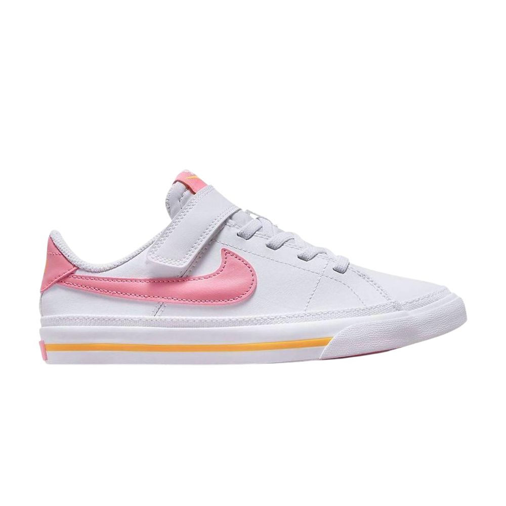 Nike Court Legacy PS 'White Coral Orange' | Kid's Size 3 - DA5381-118