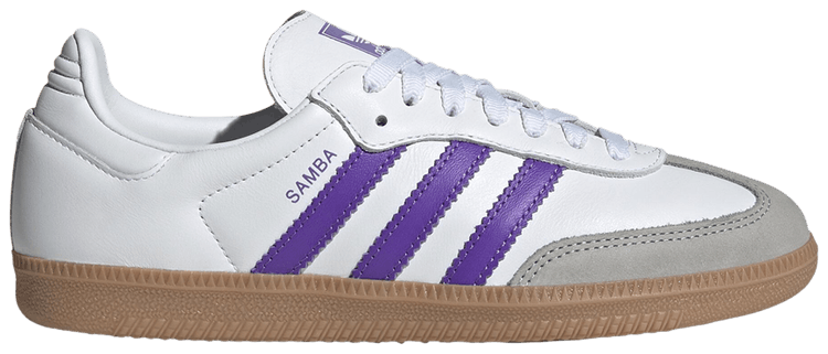 Adidas Wmns Samba OG White Purple Rush Grey