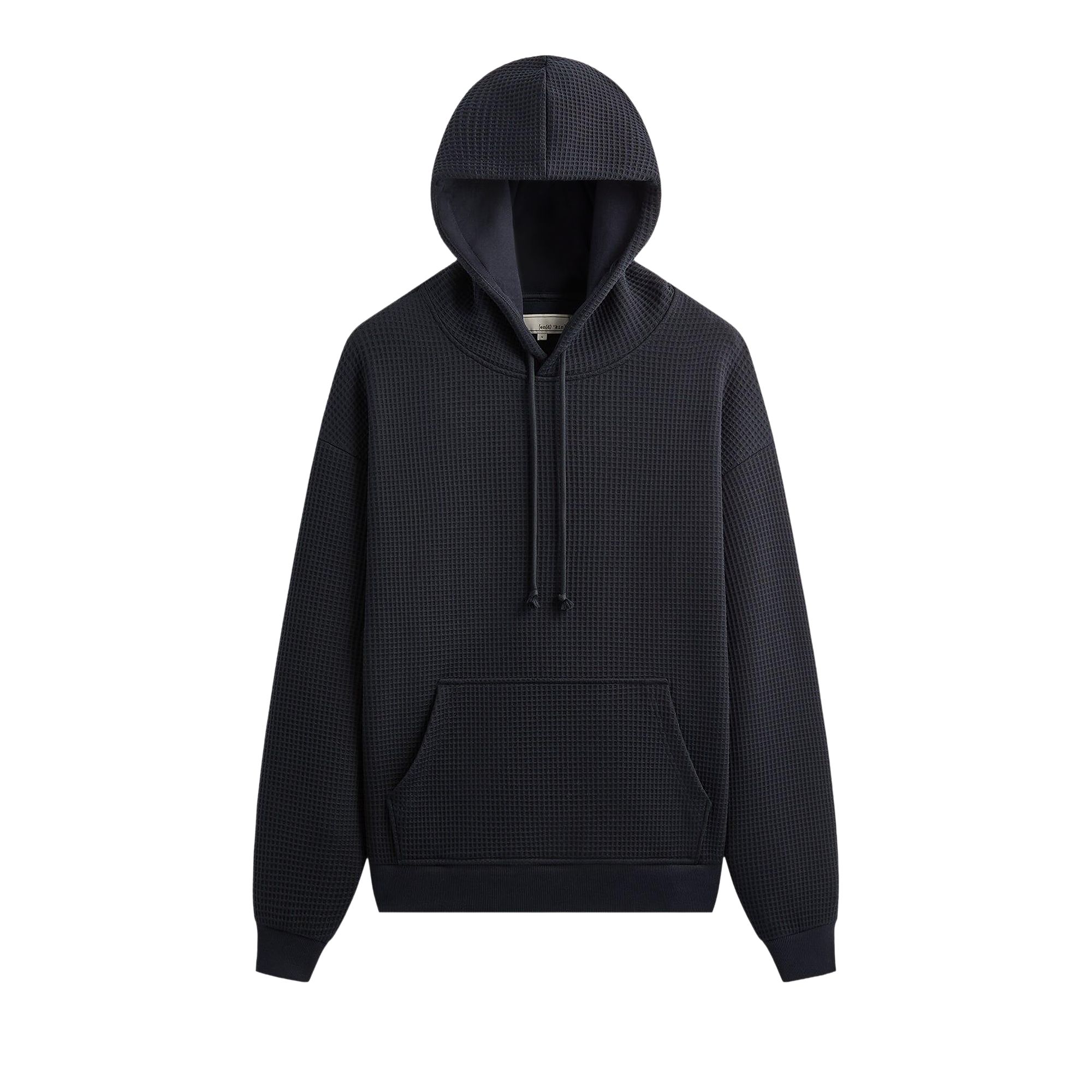KITH Pre-owned &kin Check Jersey Nelson Hoodie 'aphotic' | Black | Men's Size Xs