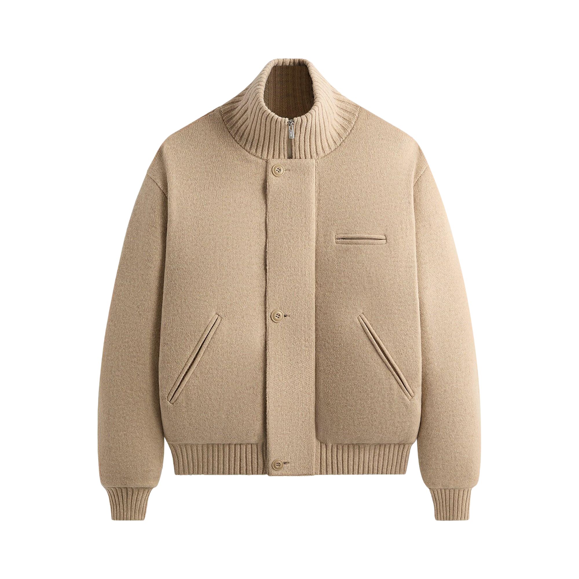 KITH Pre-owned &kin Darwin Knit Puffer 'canvas' | Tan | Men's Size L In Brown