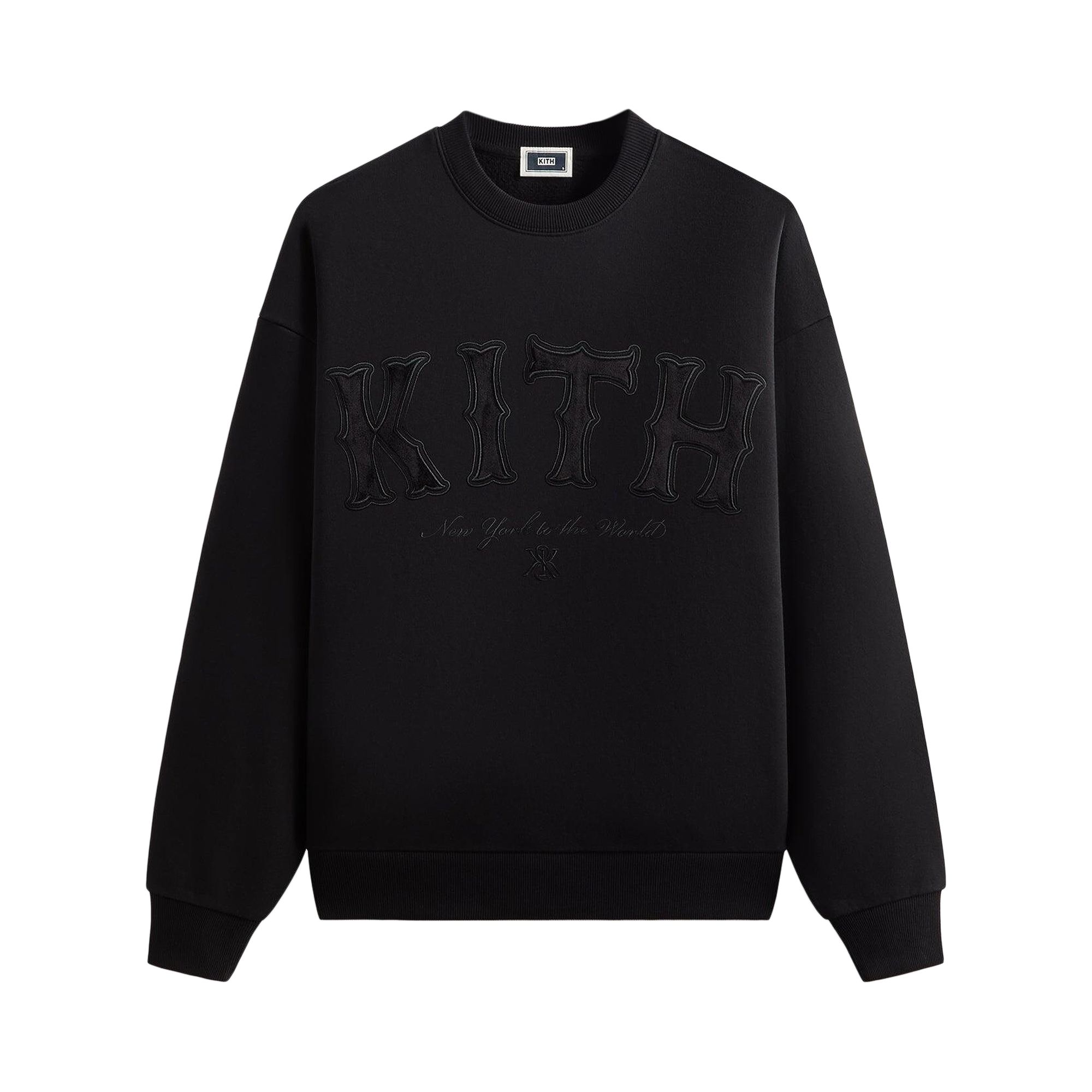Pre-owned Kith Arched Logo Crewneck 'black' | Men's Size S
