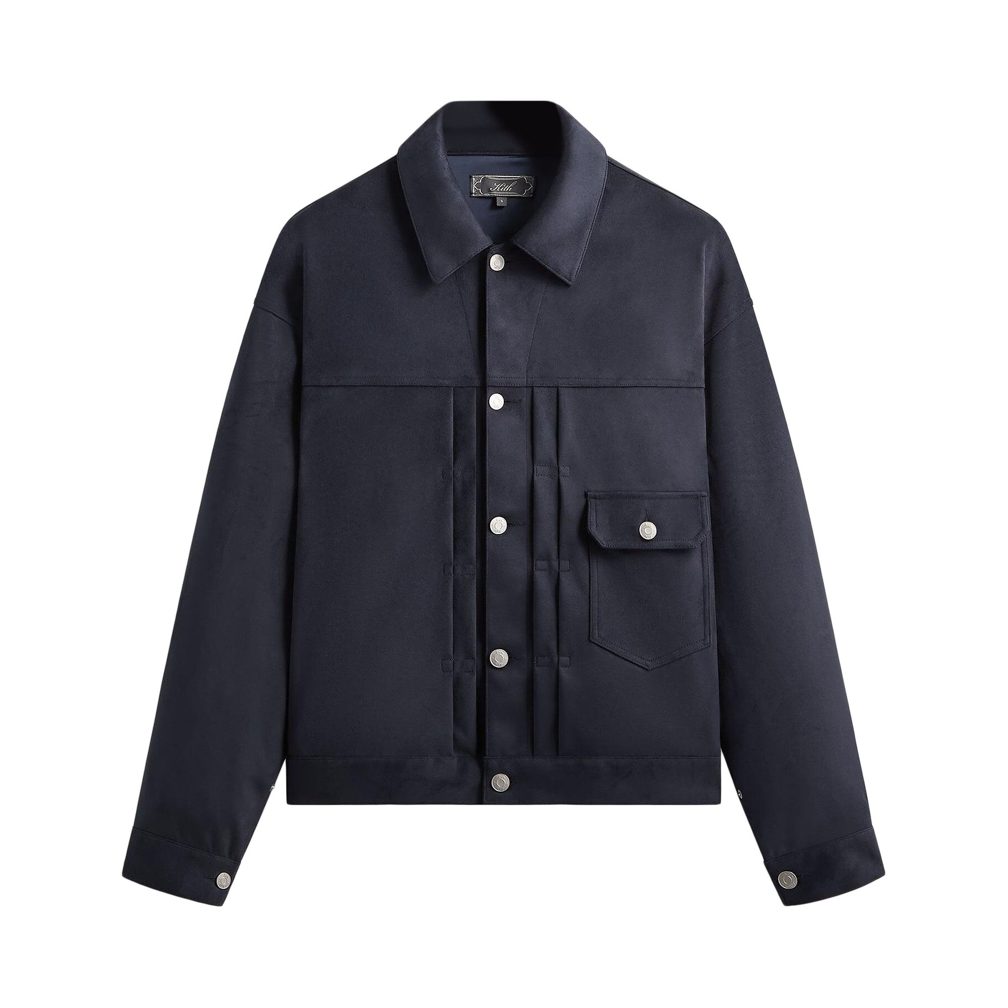 Pre-owned Kith Alonzo Microsuede Jacket 'nocturnal' | Black | Men's Size L