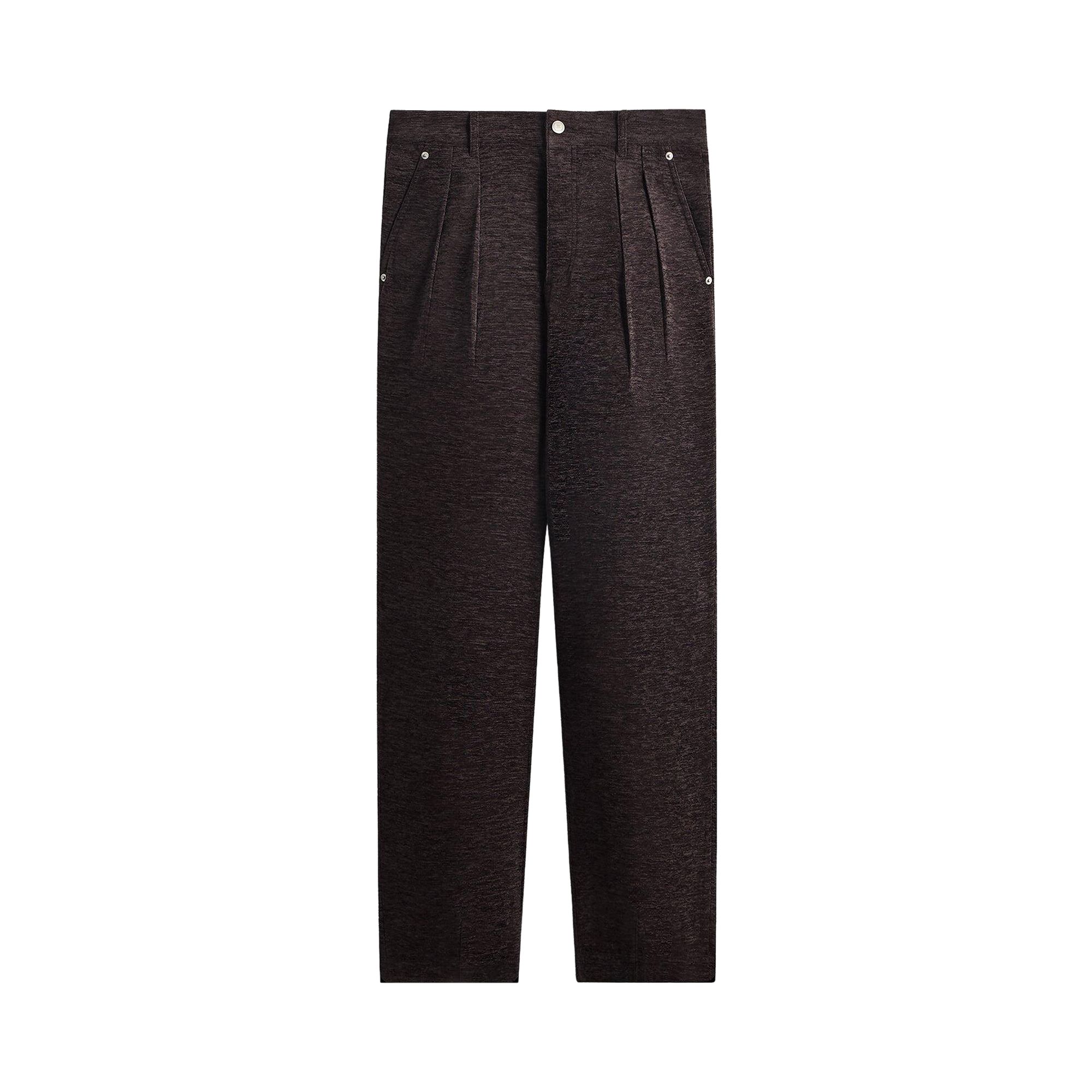 Click to view more detailed imagery on our partner's website Pre-owned Kith Chenille Brett Pleated Taper Trouser 'kindling' | Brown | Men's Size 30