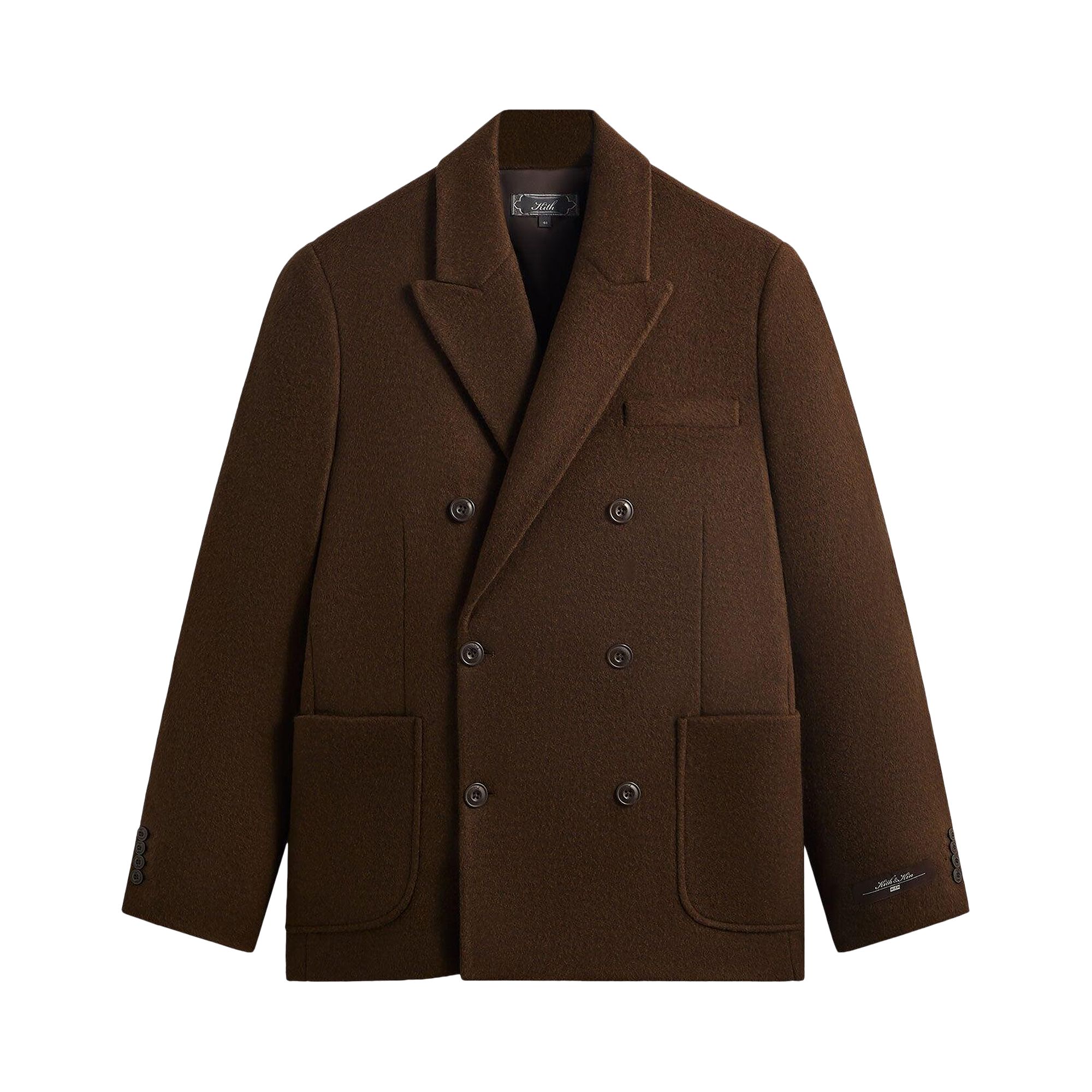 Pre-owned Kith Brushed Jersey Julius Blazer 'confection' | Brown | Men's Size 50