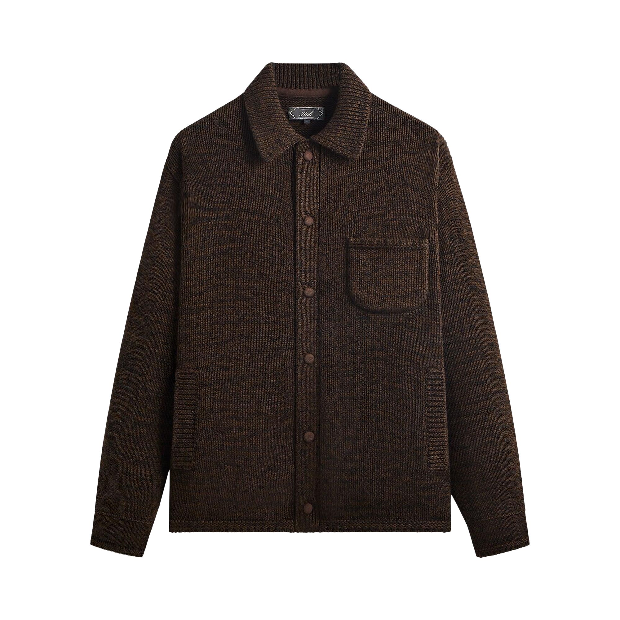 Pre-owned Kith Chunky Knit Ginza Cardigan 'kindling' | Brown | Men's Size Xxl