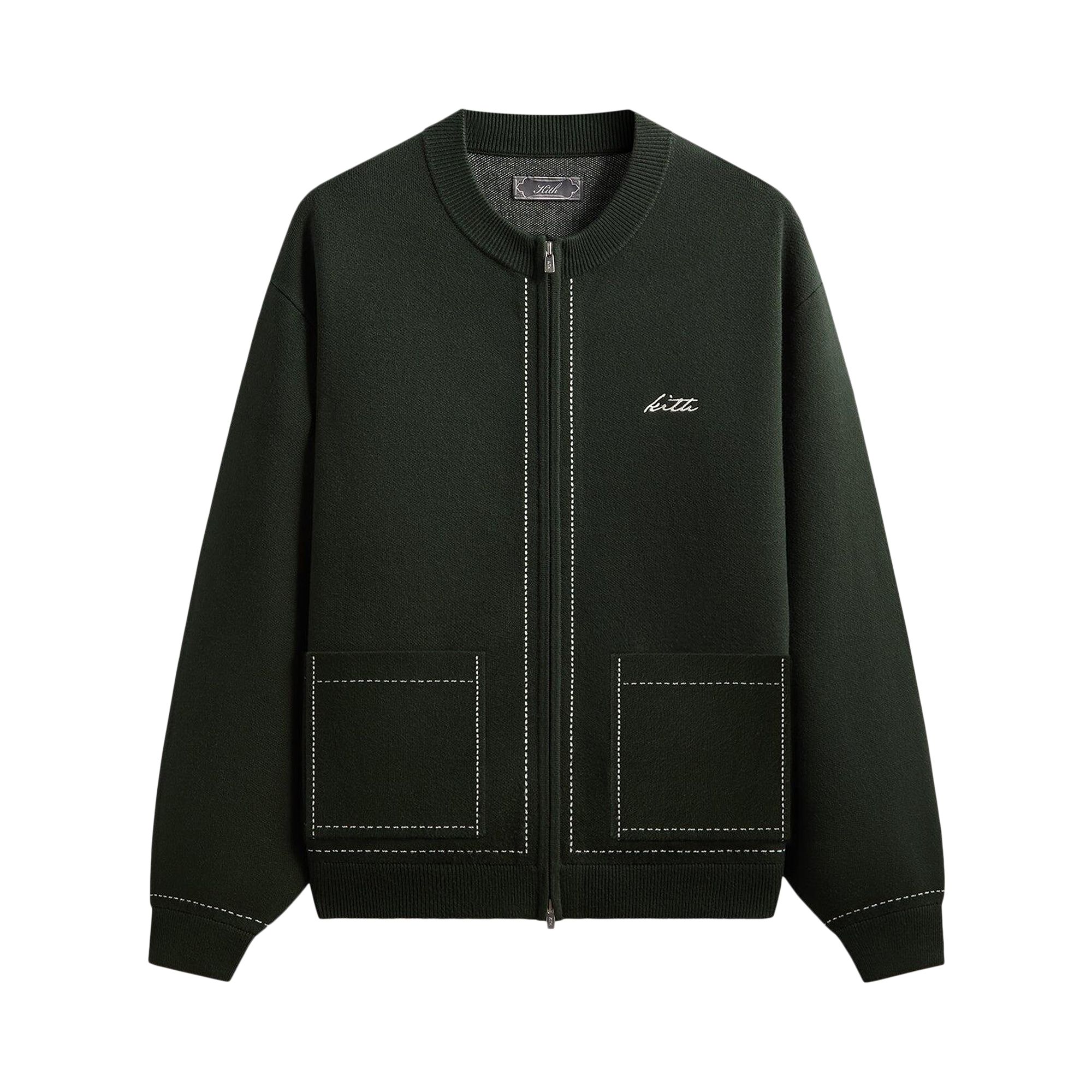 KITH Pre-owned Faux Stitch Joey Full Zip 'stadium' | Green | Men's Size M