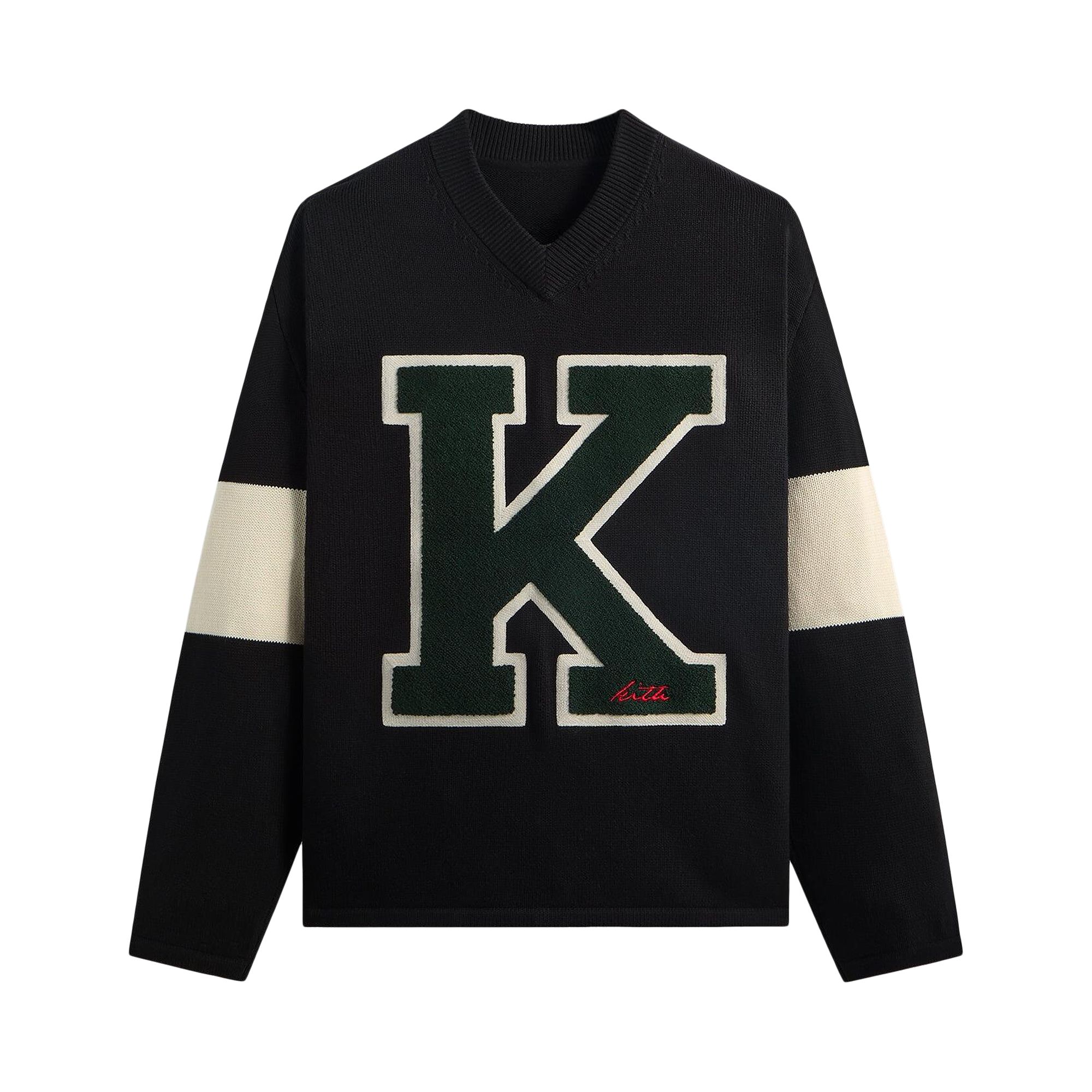 Pre-owned Kith For Avirex Beau Knit K Jersey 'black' | Men's Size M