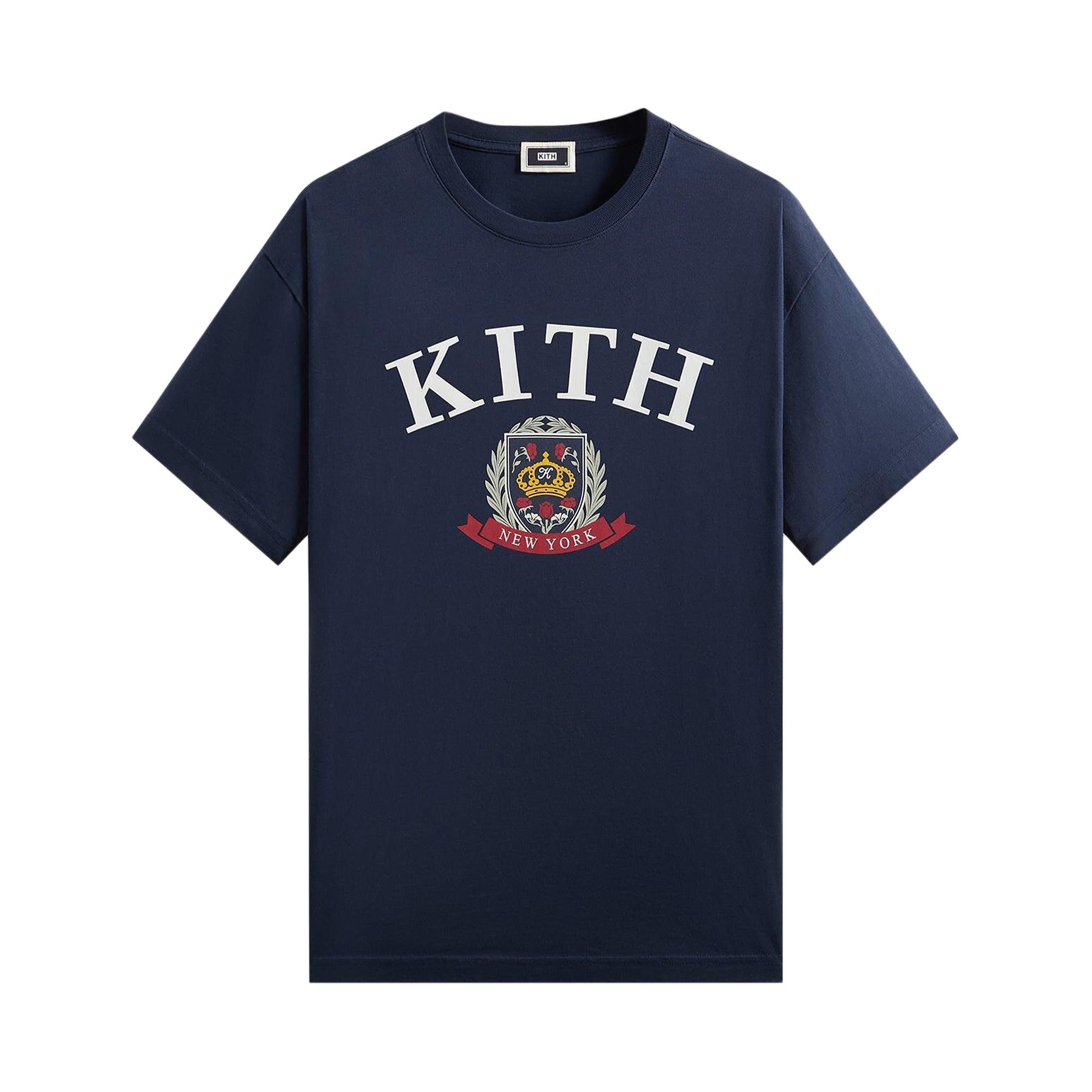 Pre-owned Kith New York Crest Tee 'nocturnal' | Black | Men's Size M