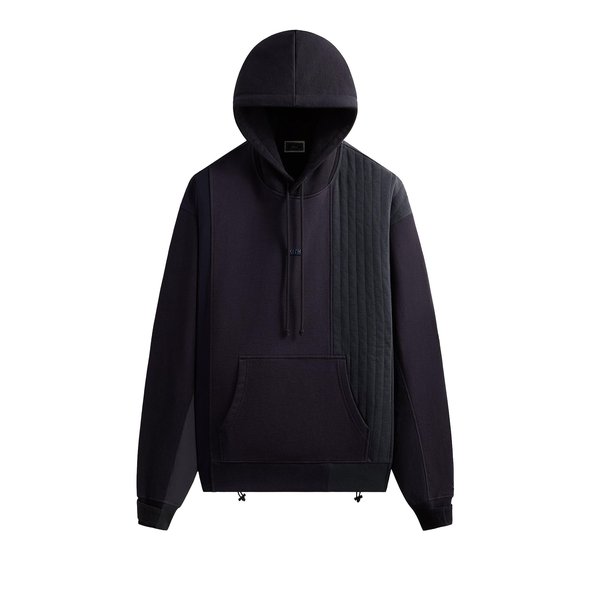 Pre-owned Kith Nylon Combo Nelson Hoodie 'admiral' | Blue | Men's Size Xl