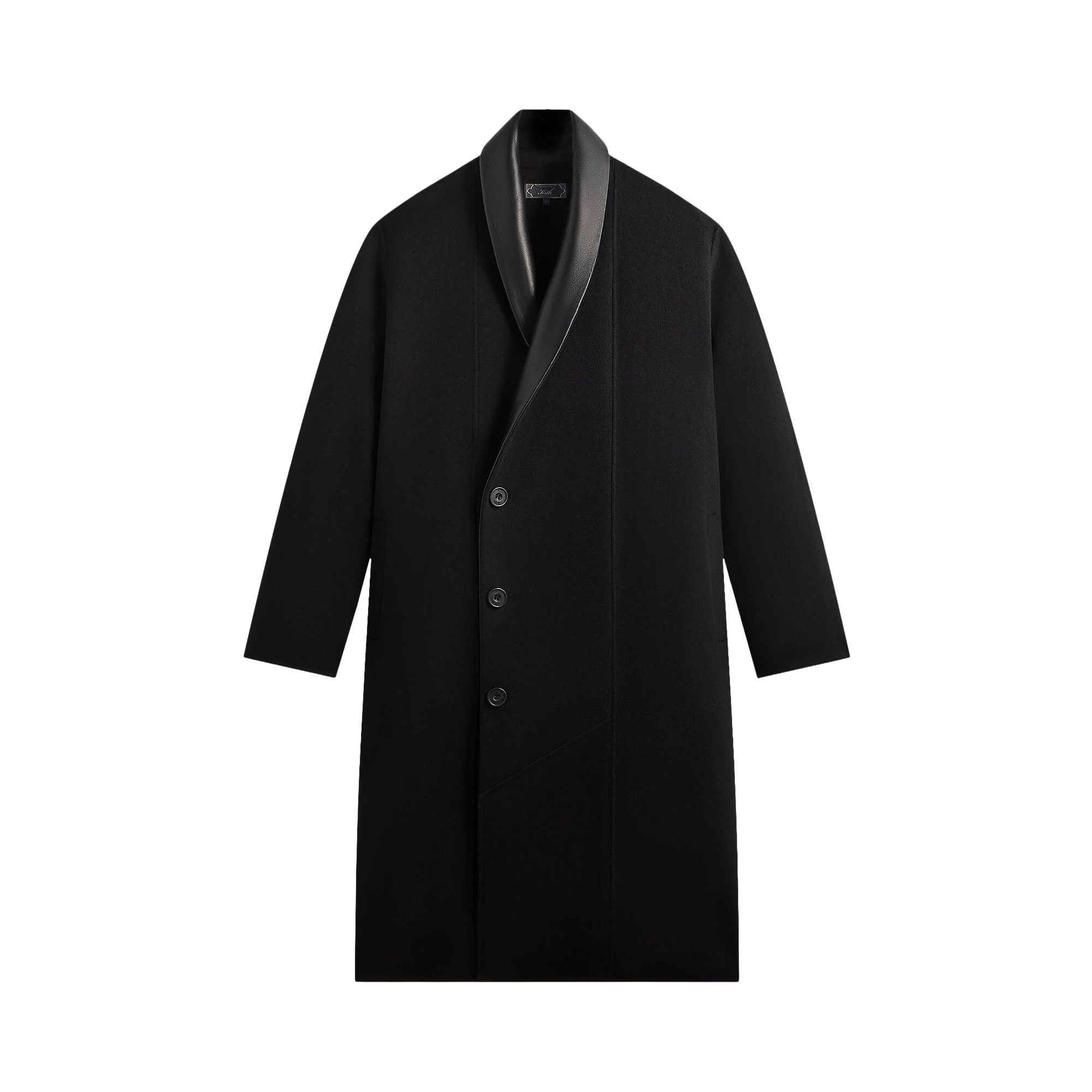 Pre-owned Kith Shawl Collar Wool Bernard Coat 'black' | Men's Size 46