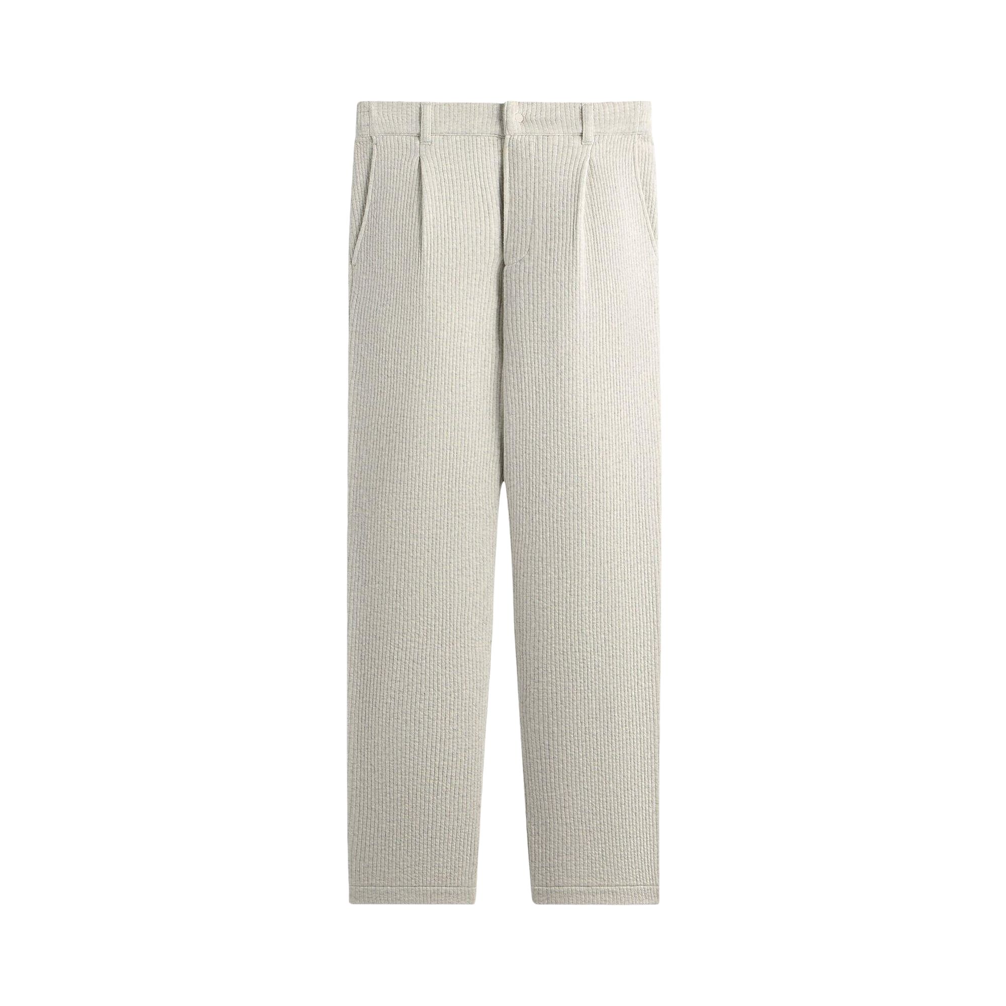Click to view more detailed imagery on our partner's website Pre-owned Kith Striped Interlock Garrison Pant 'light Heather Grey' | Men's Size Xl In Gray