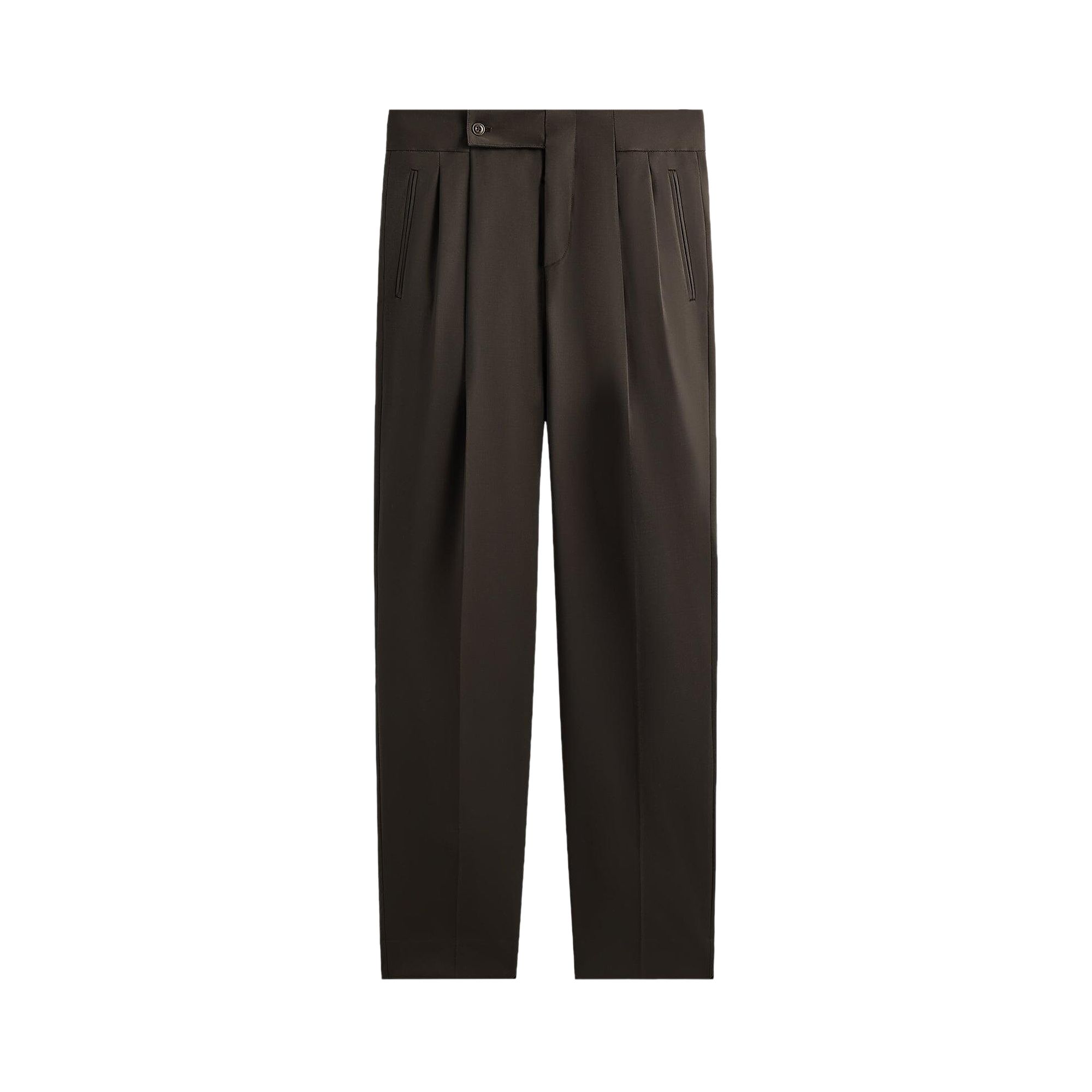 Pre-owned Kith Tropical Wool Kingston Trouser 'kindling' | Brown | Men's Size 46