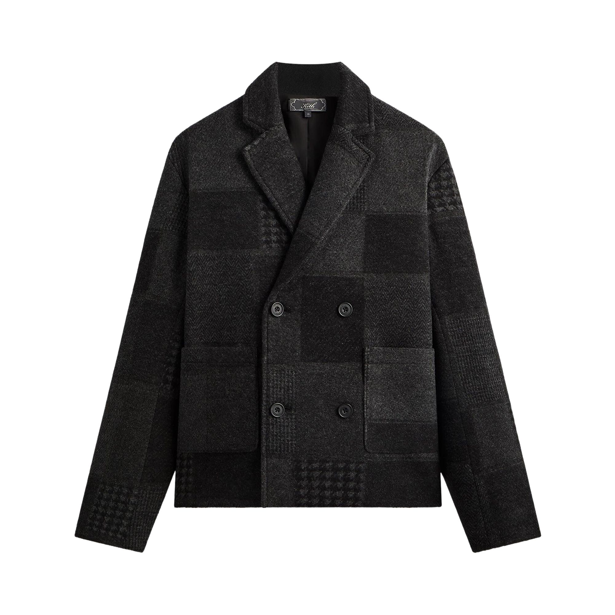 Click to view more detailed imagery on our partner's website Pre-owned Kith Patchwork Wool Raya Blazer 'shadow' | Black | Men's Size 50