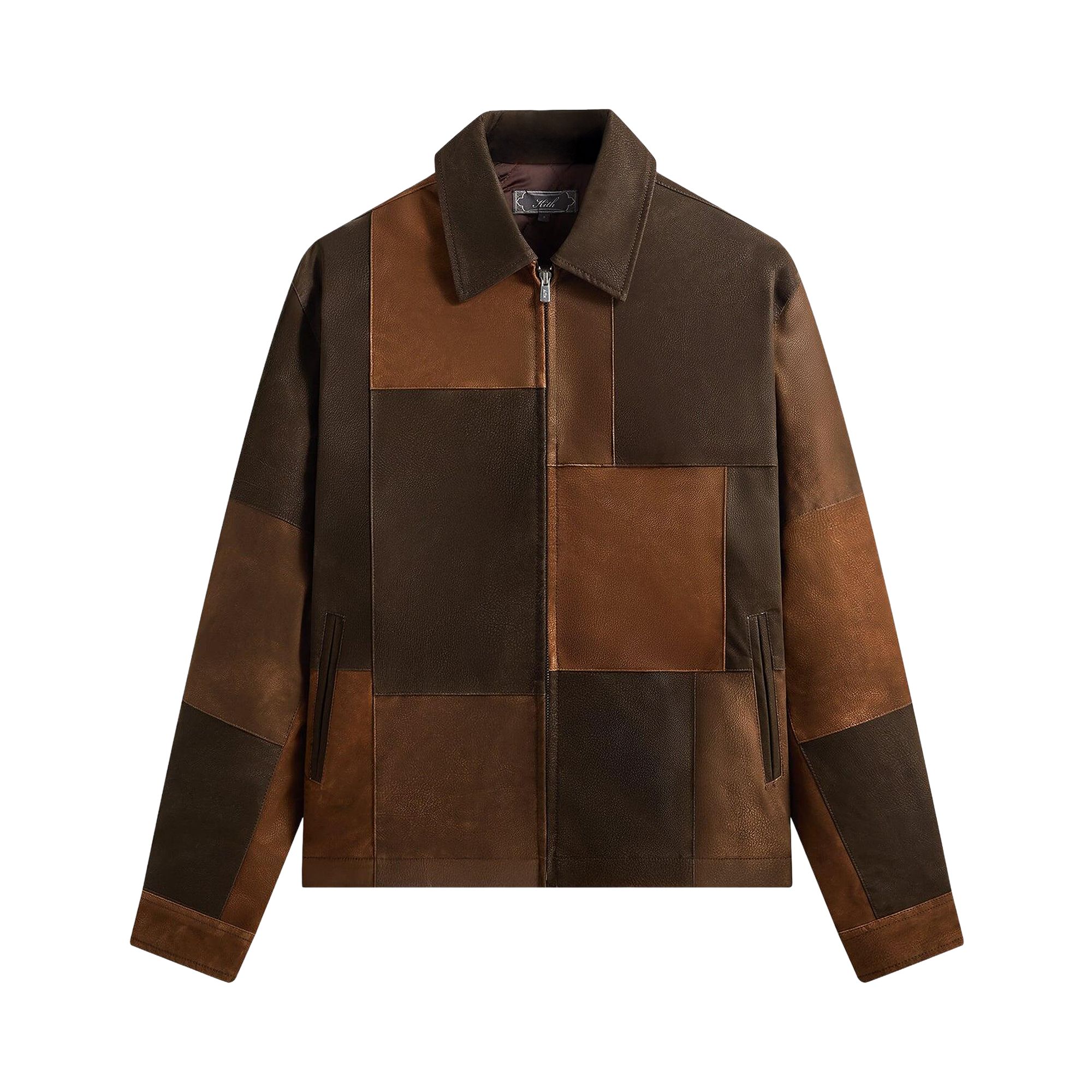 Pre-owned Kith Patchwork Erie Jacket 'clever' | Brown | Men's Size Xxl