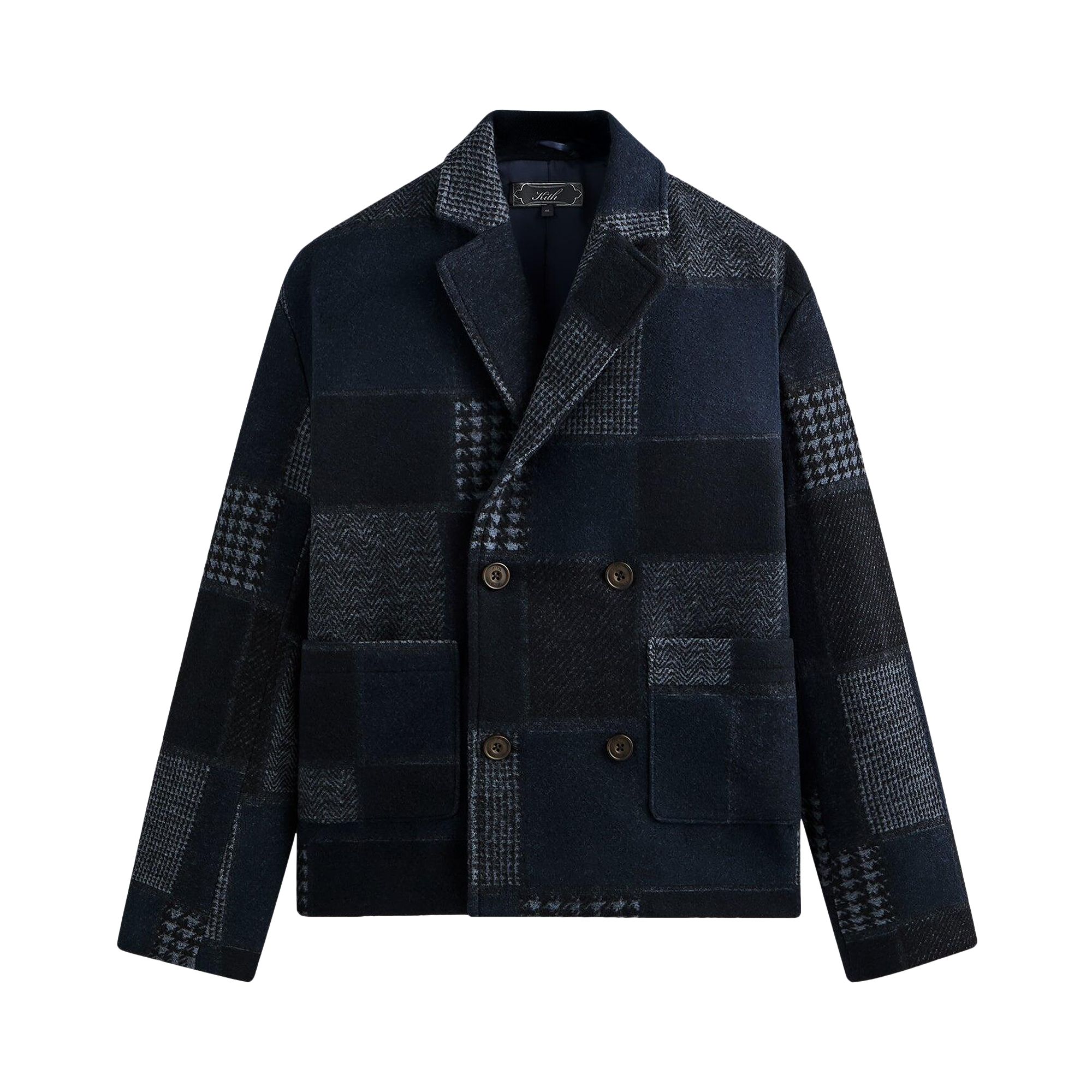 Pre-owned Kith Patchwork Wool Raya Blazer 'nocturnal' | Black | Men's Size 54