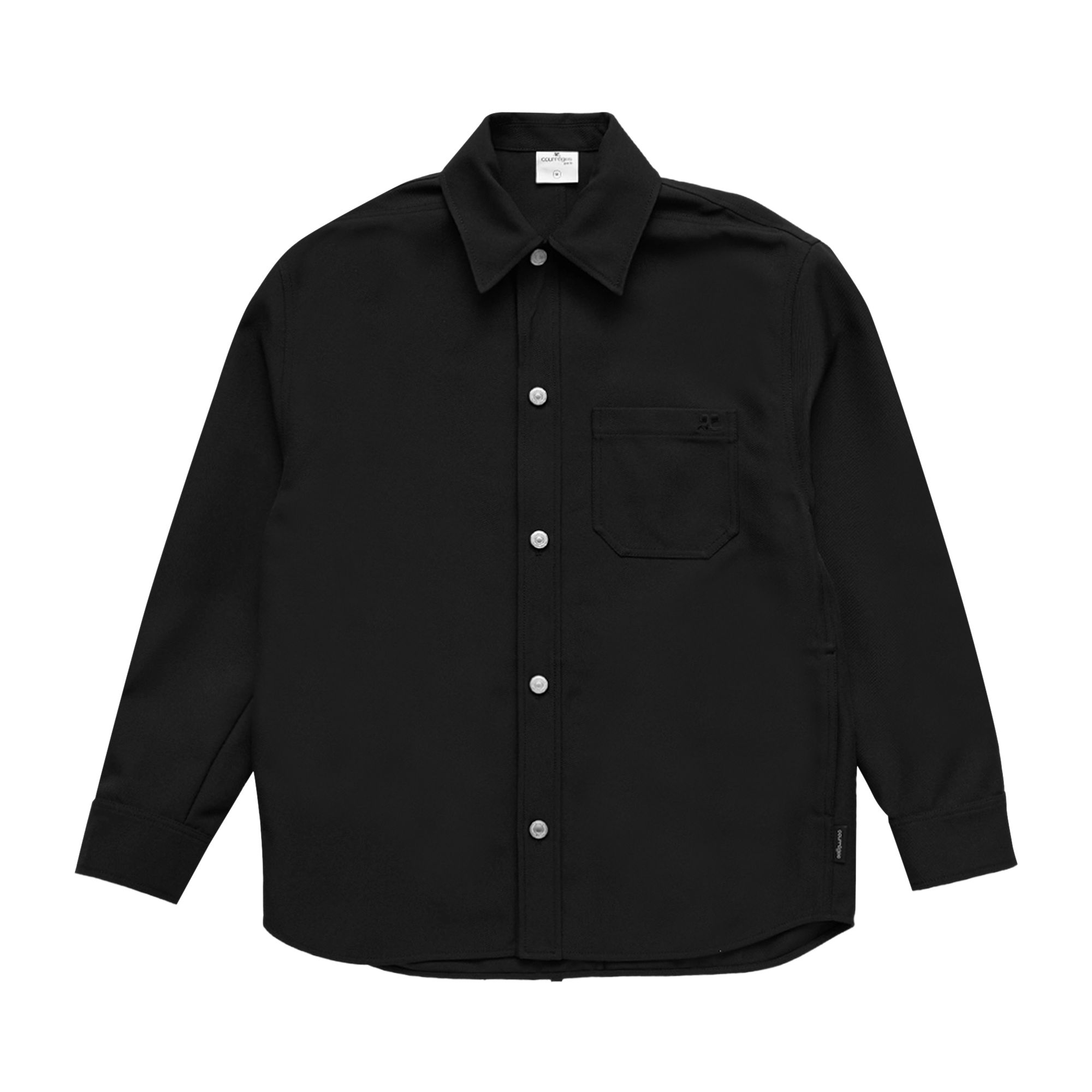 Click to view more detailed imagery on our partner's website Pre-owned Courrèges Retro Twill Oversized Shirt 'black' | Men's Size L