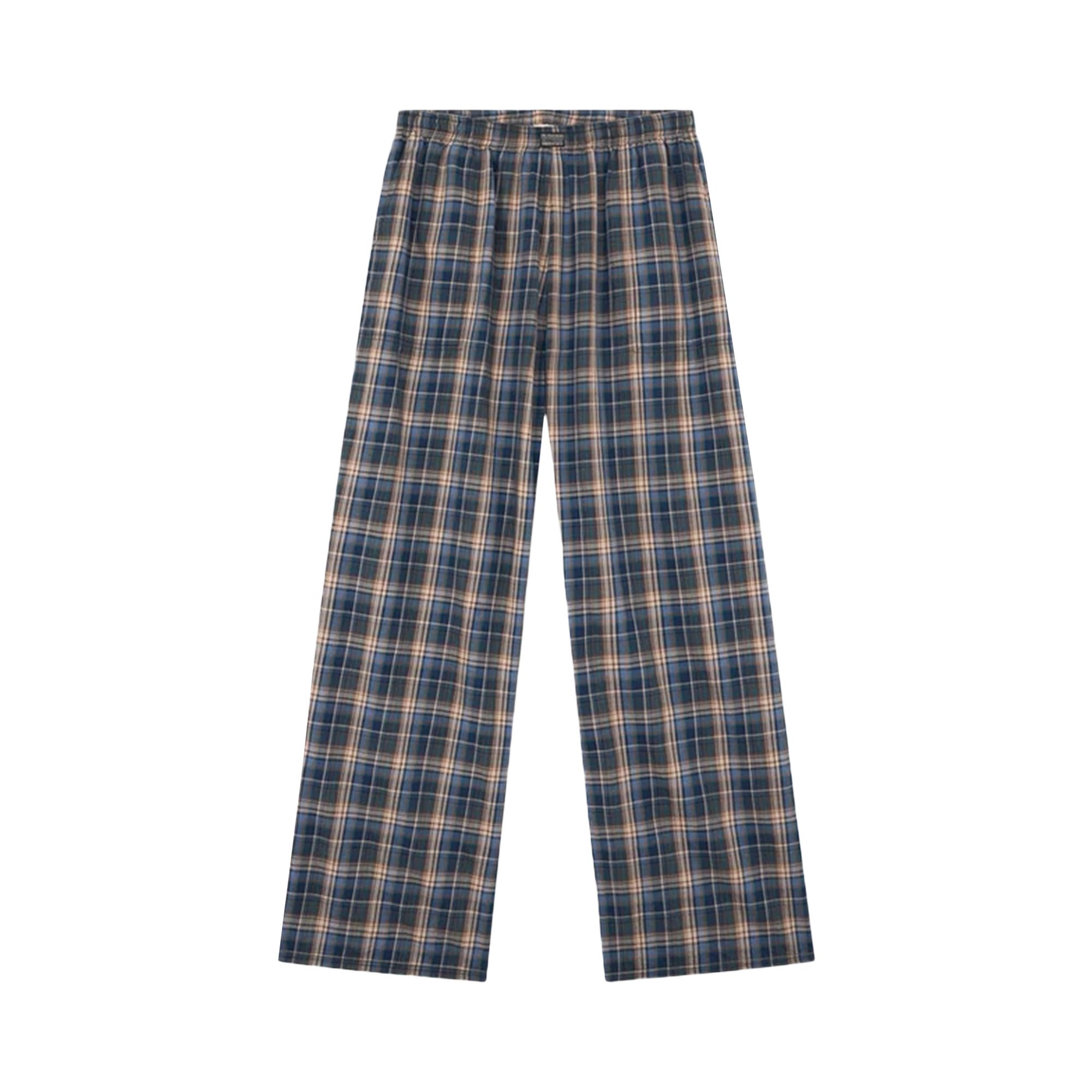 ERL Pre-owned Plaid Lounge Pants 'blue' | Men's Size S