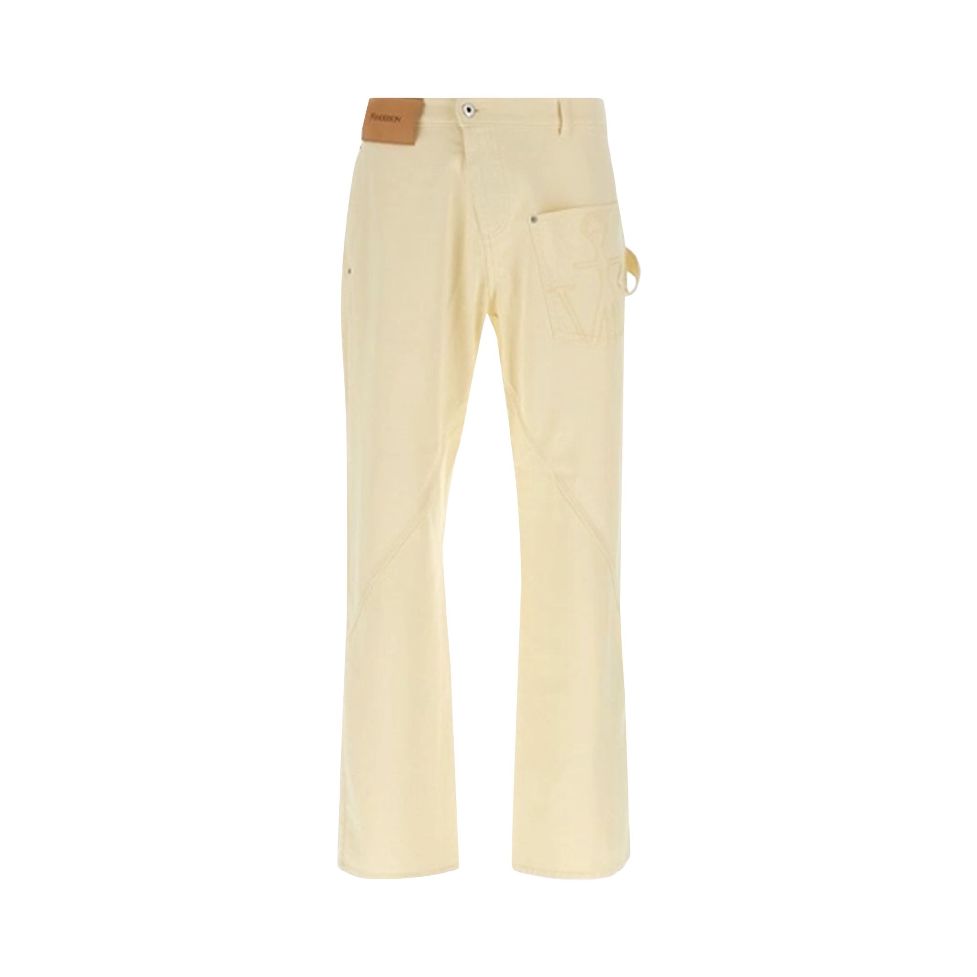 Pre-owned Jw Anderson Twisted Workwear Trousers 'lemon' | Yellow | Men's Size 36