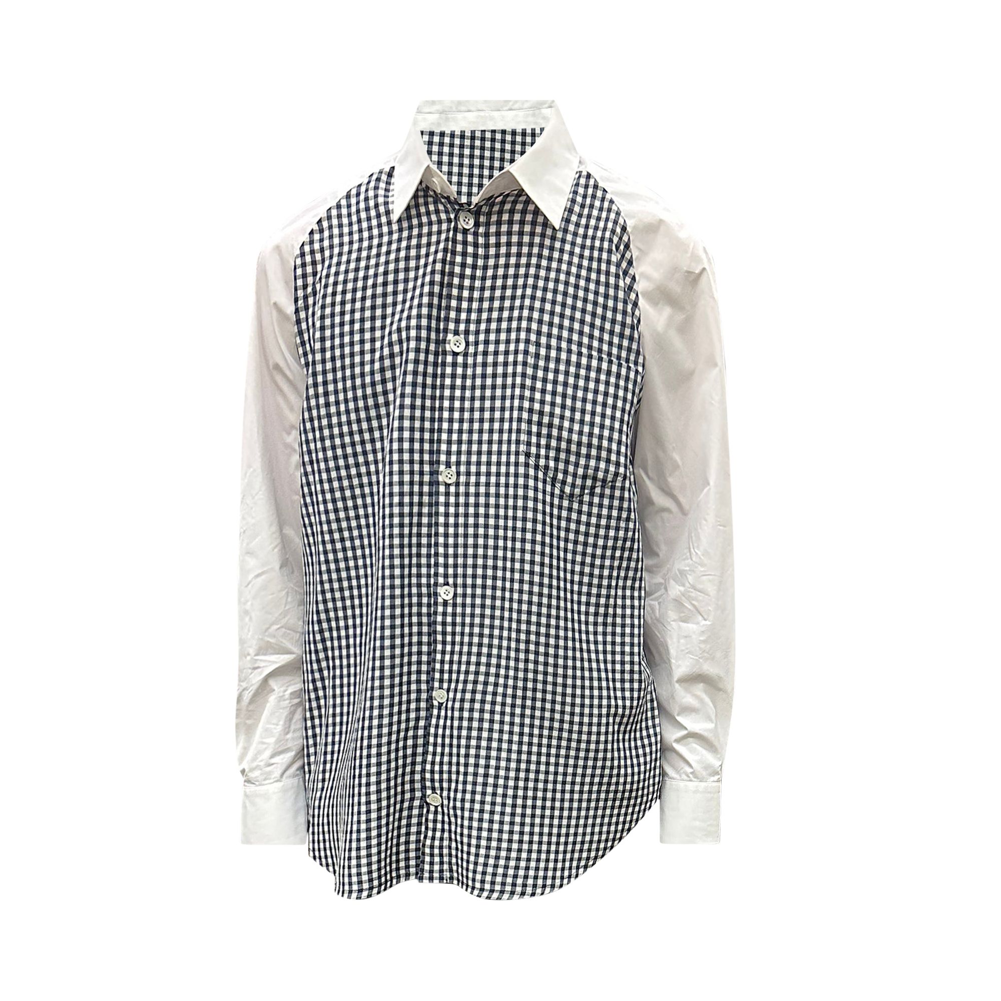Pre-owned Namacheko Vänern Long-sleeve Shirt With Gingham Pattern 'white' | Men's Size Xs