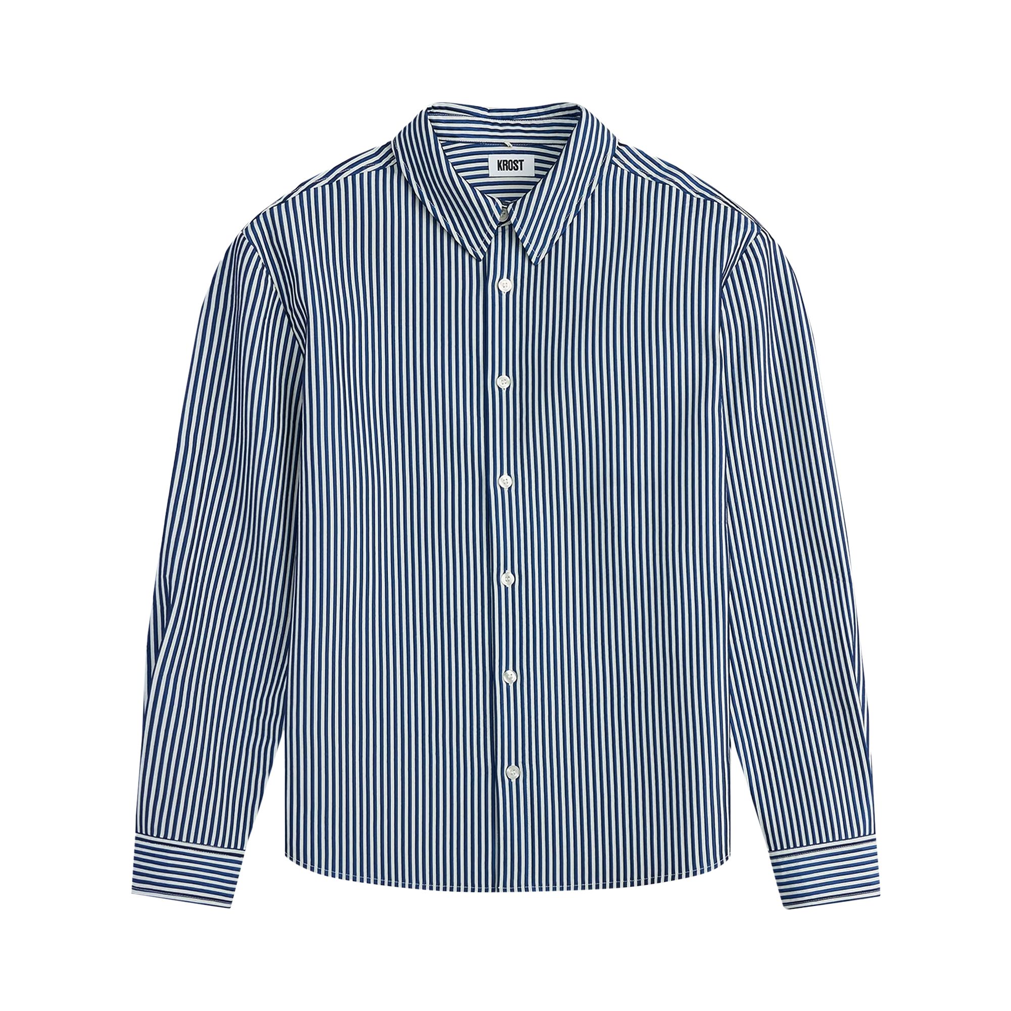 Pre-owned Krost 3d Striped Shirt 'blue' | Men's Size Xl