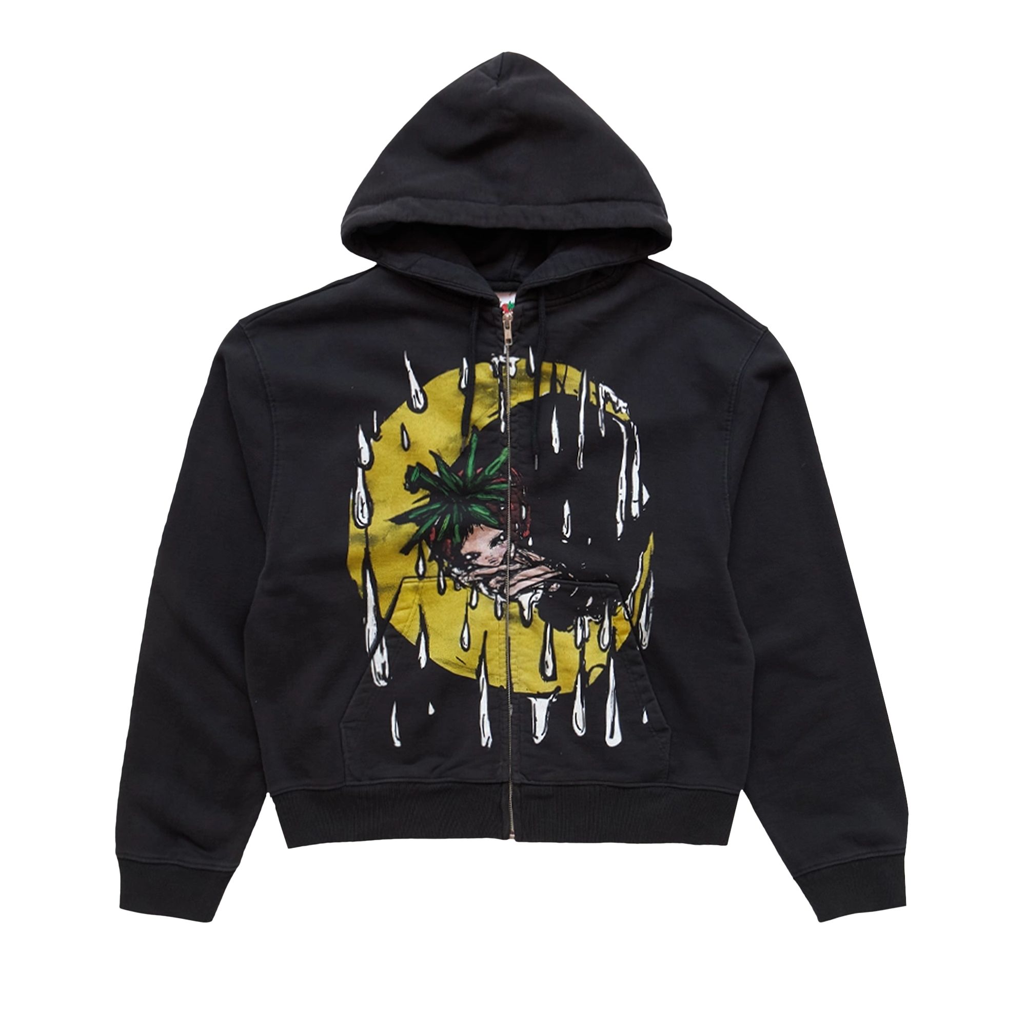 Pre-owned Sky High Farm Workwear Eri Zip Up Hoodie 'black' | Men's Size Xs