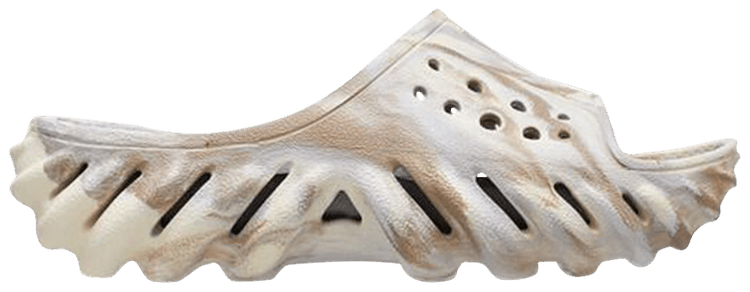 Crocs Echo Marbled Slide Kids Bone