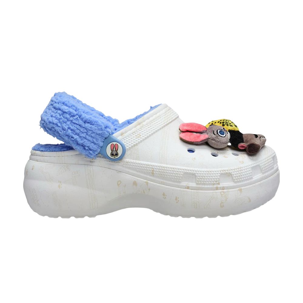 CROCS Pre-owned Disney Zoo Topia 2 X Wmns Classic Platform Clog 'white Blue' | Women's Size 7