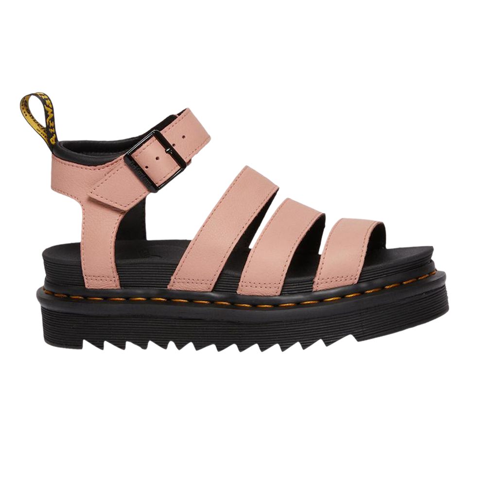 Pre-owned Dr. Martens Wmns Blaire Pisa Strap Sandal 'peach Black' | Pink | Women's Size 10