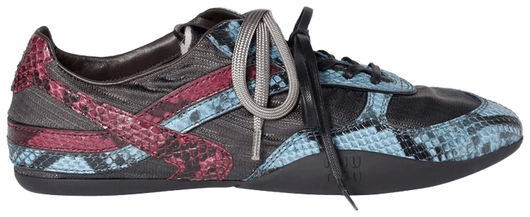Miu Miu Wmns Python Print Sneaker Ardesia Astrale