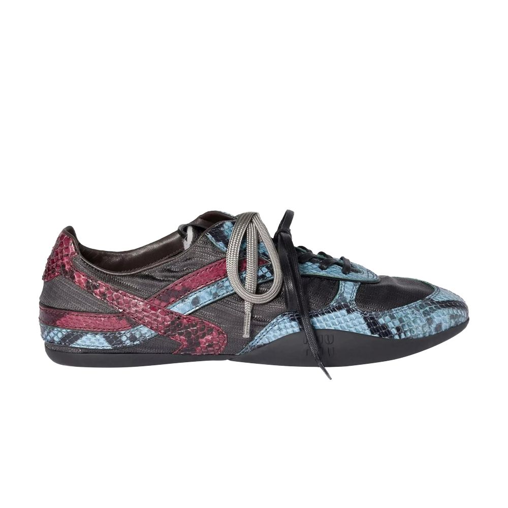 Pre-owned Miu Miu Wmns Python Print Sneaker 'ardesia Astrale' | Multi-color | Women's Size 38