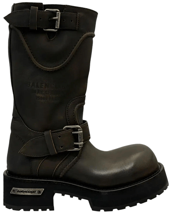 Balenciaga Wmns Venom Bootie Brown Silver