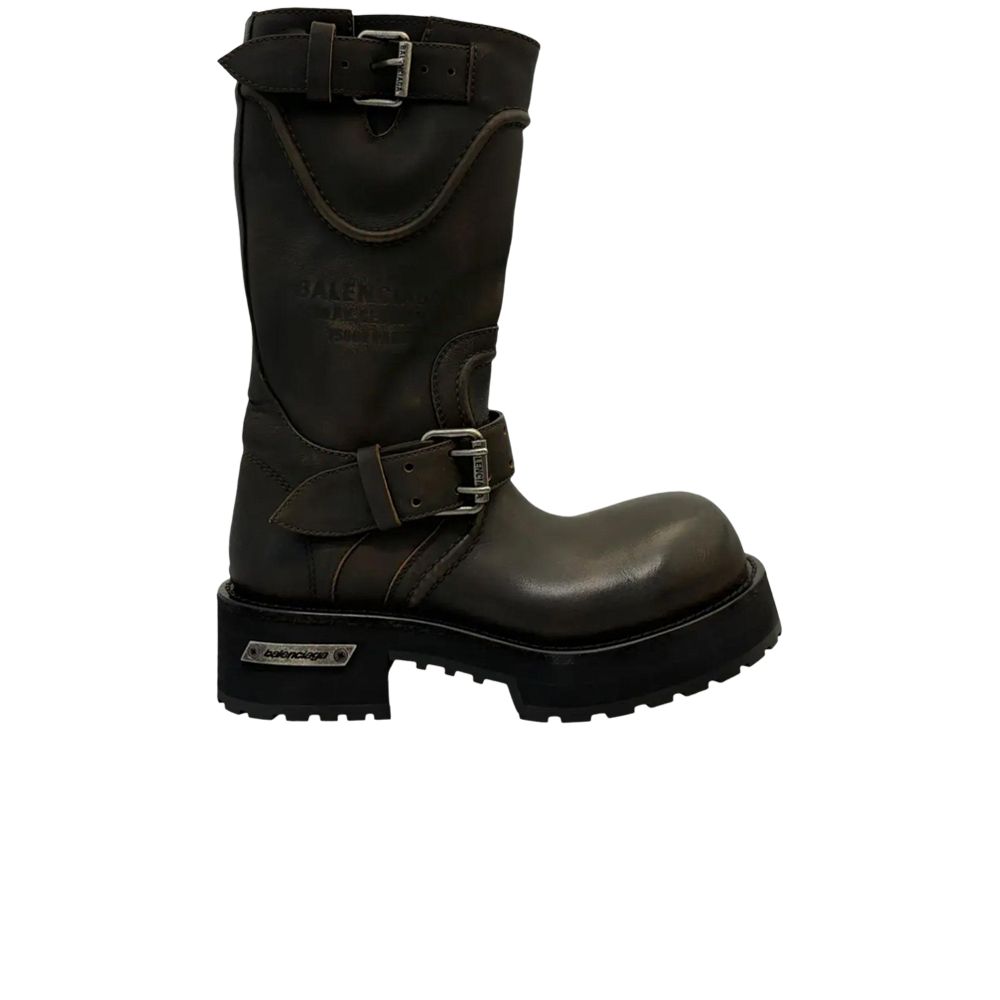 BALENCIAGA Pre-owned Wmns Venom Bootie 'brown Silver' | Women's Size 37