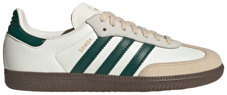 adidas Wmns Samba OG Off White Collegiate Green