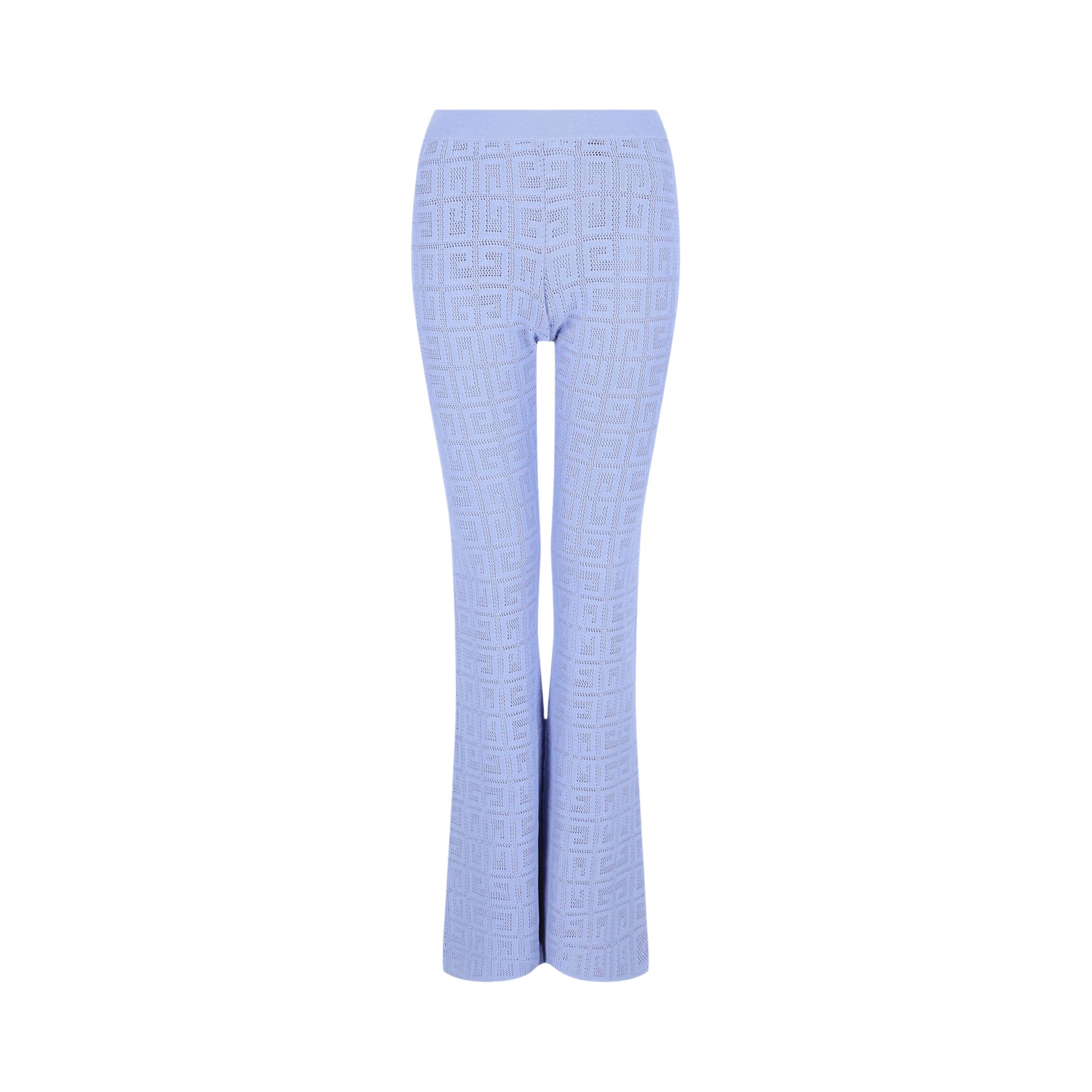 Pre-owned Givenchy 4g Jacquard Flared Pants 'lavender' | Purple | Women's Size M