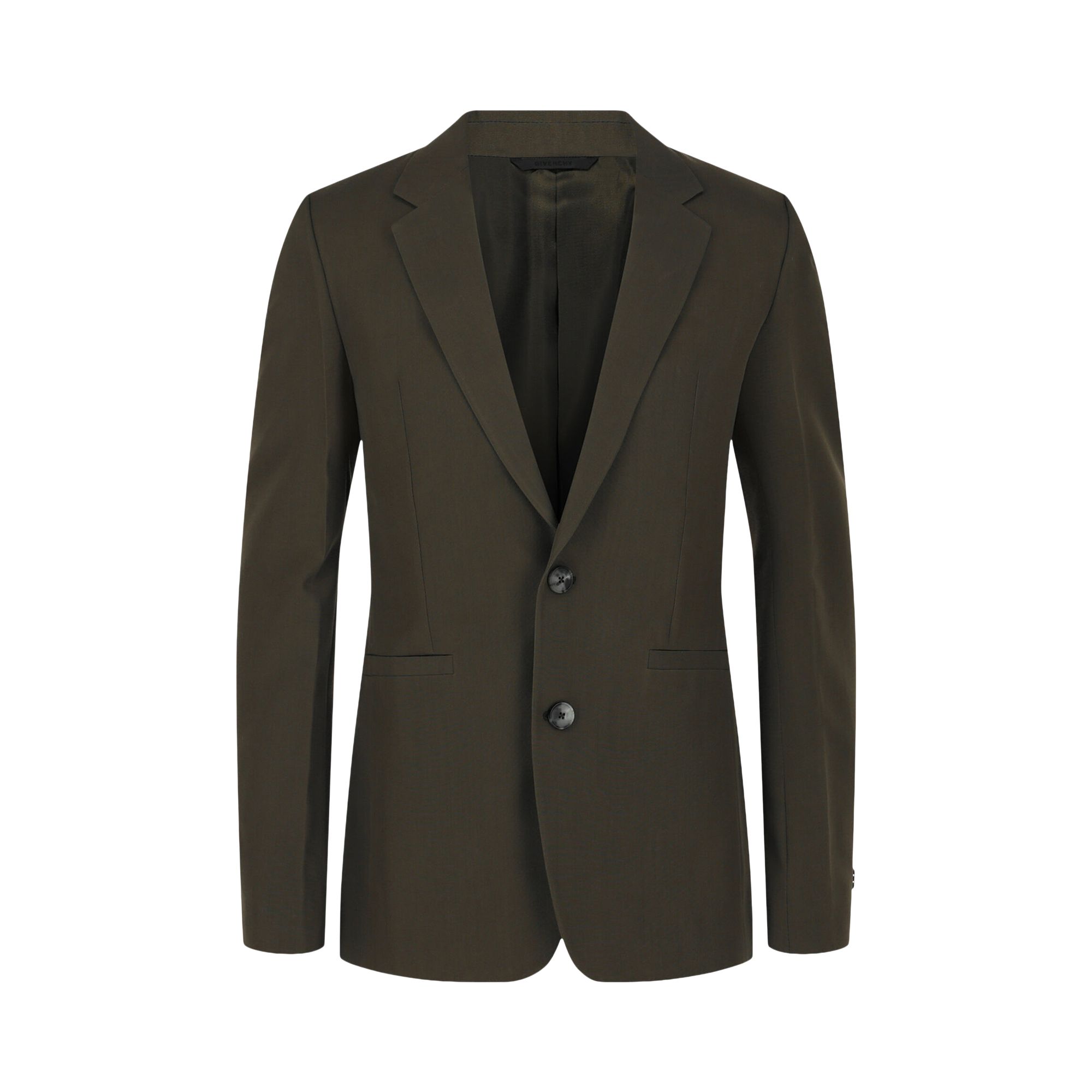 GIVENCHY Pre-owned Slim Fit Single-breasted Blazer 'khaki' | Brown | Men's Size 46