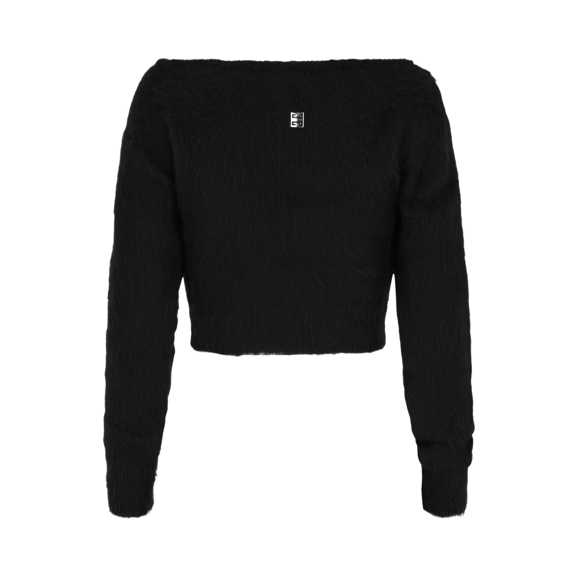 Pre-owned Givenchy Cropped Knit Sweater 'black' | Women's Size M