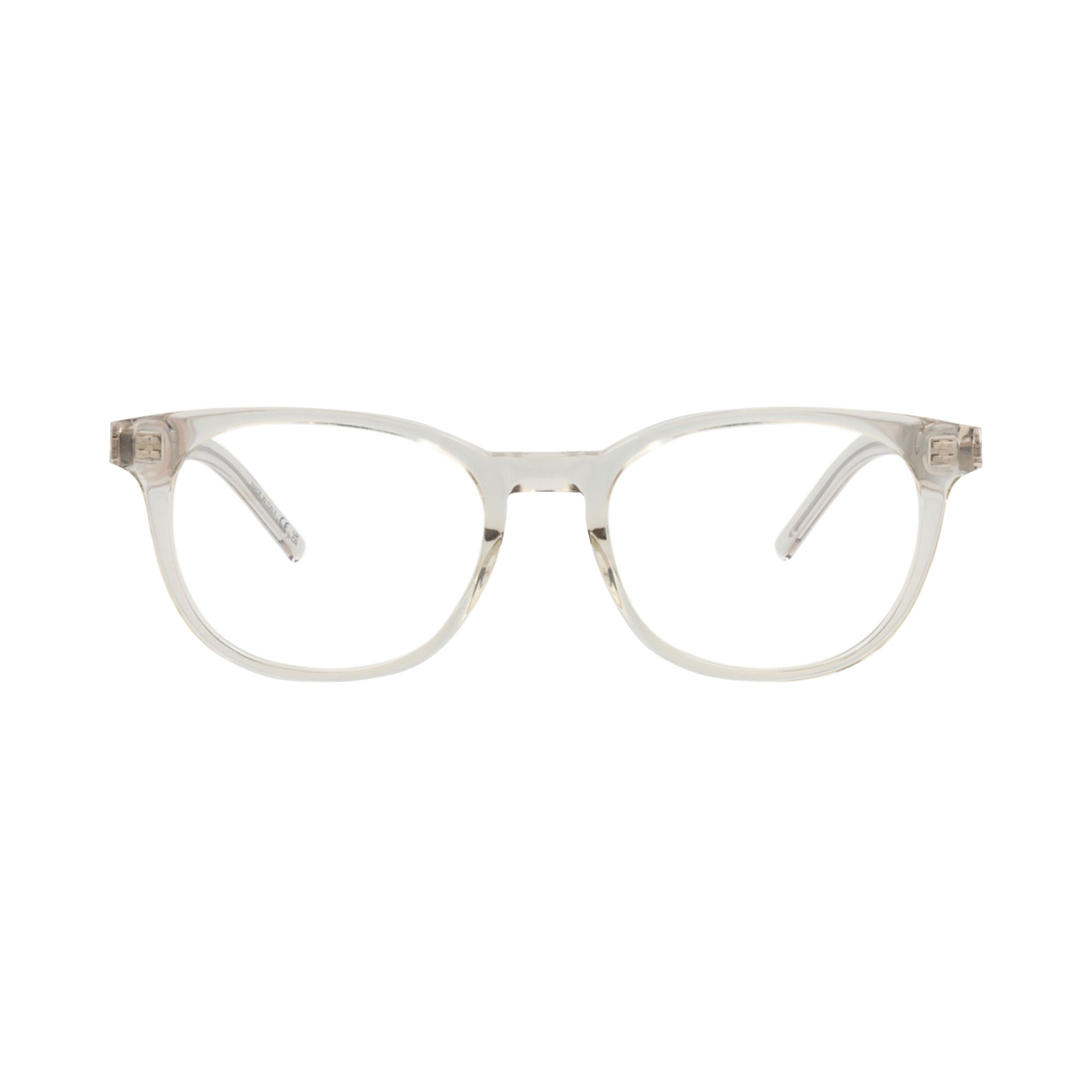 SAINT LAURENT Pre-owned Round-frame Recycled Acetate Optical Frames 'beige Transparent' | Cream | Women's Size In White