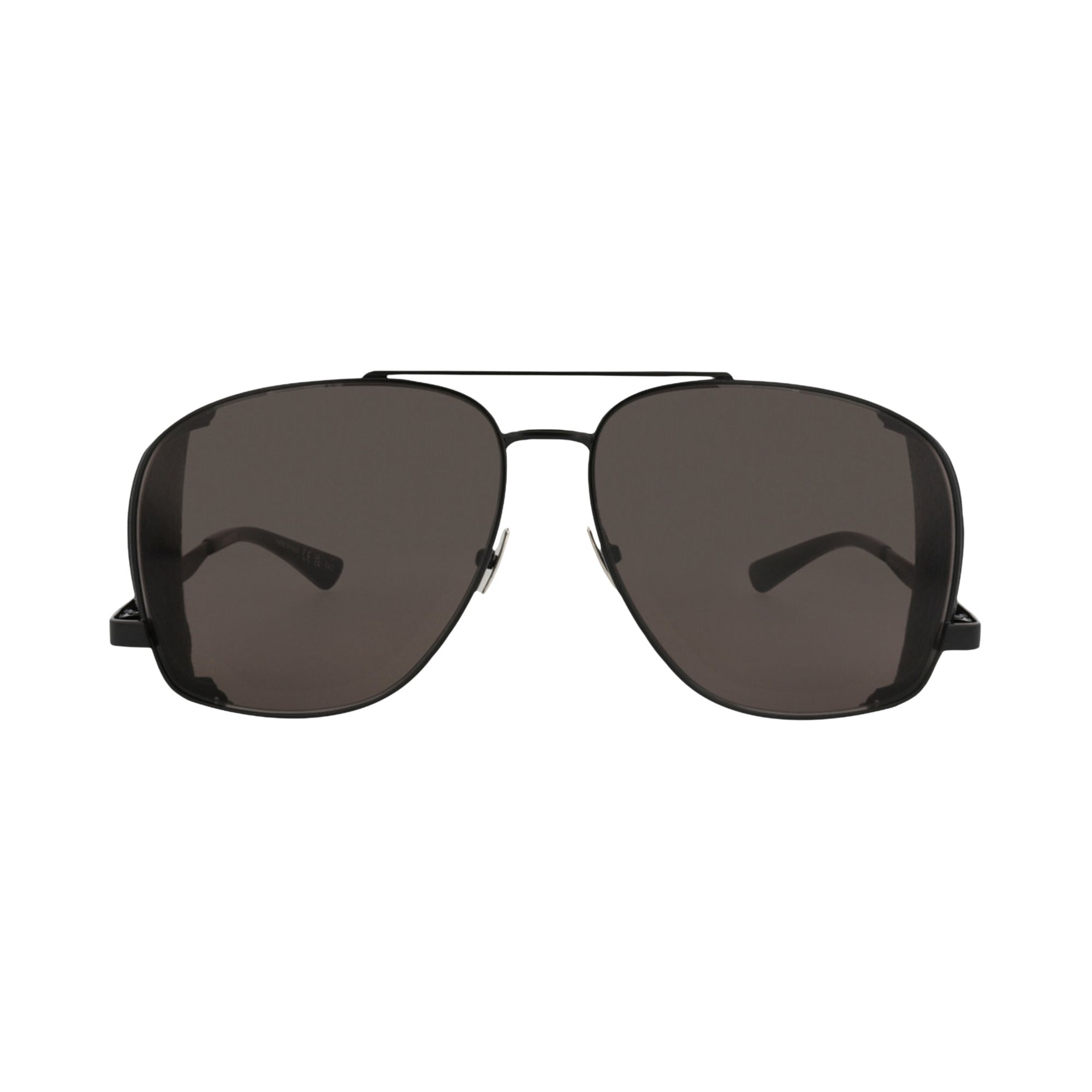 SAINT LAURENT Pre-owned Aviator-frame Metal Sunglasses 'black' | Men's Size Onesize