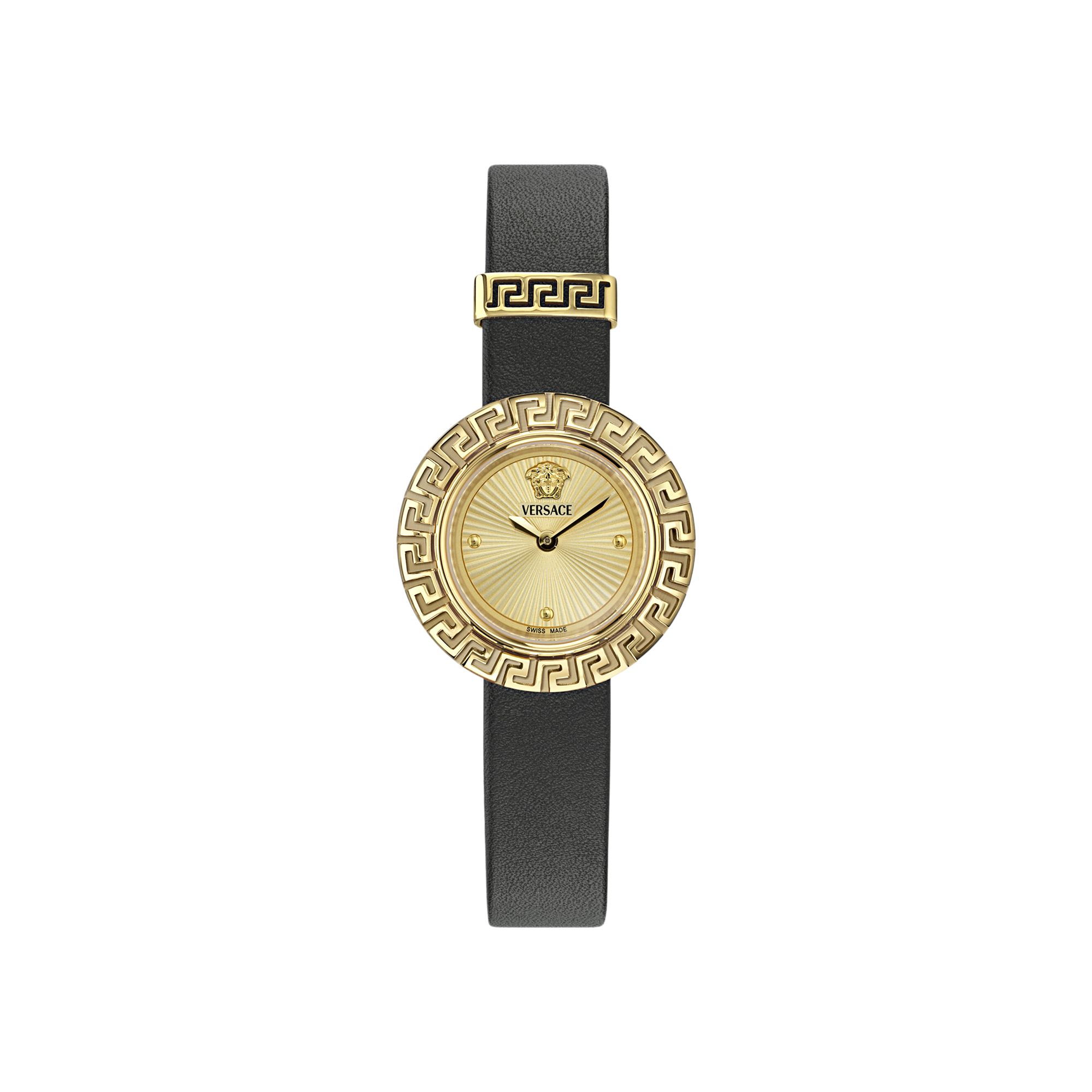 VERSACE Pre-owned La Greca Leather Watch 'gold' | Women's Size Onesize