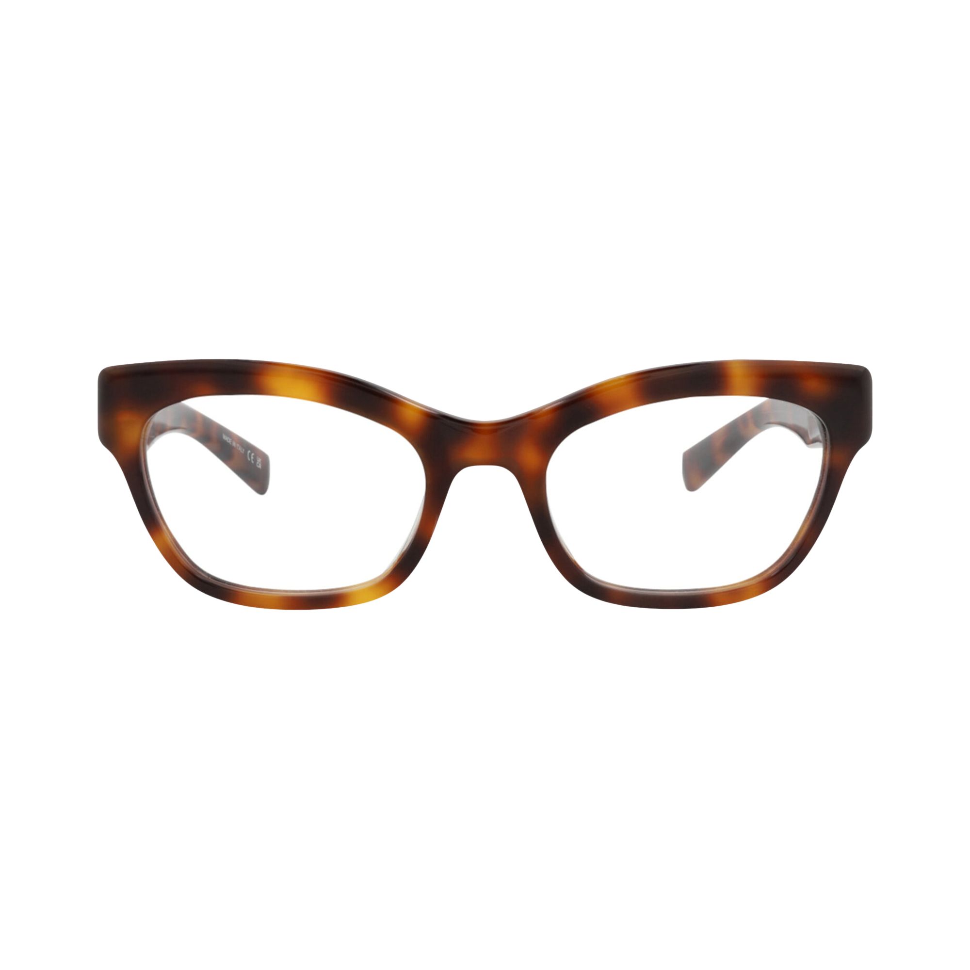 SAINT LAURENT Pre-owned Cat Eye-frame Recycled Acetate Optical Frames 'havana Transparent' | Multi-color | Wom