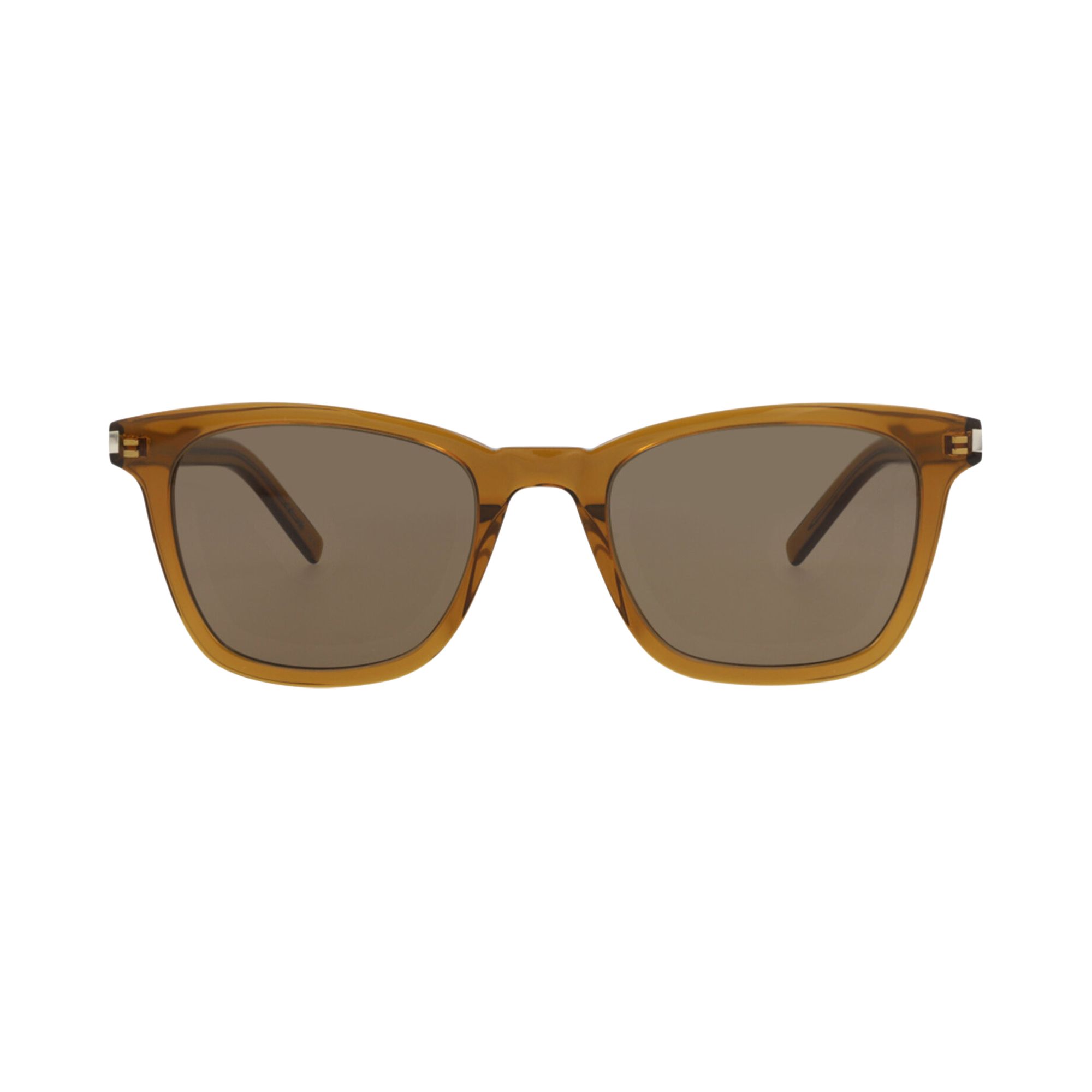 Pre-owned Saint Laurent Square-frame Recycled Acetate Sunglasses 'brown' | Women's Size Onesize