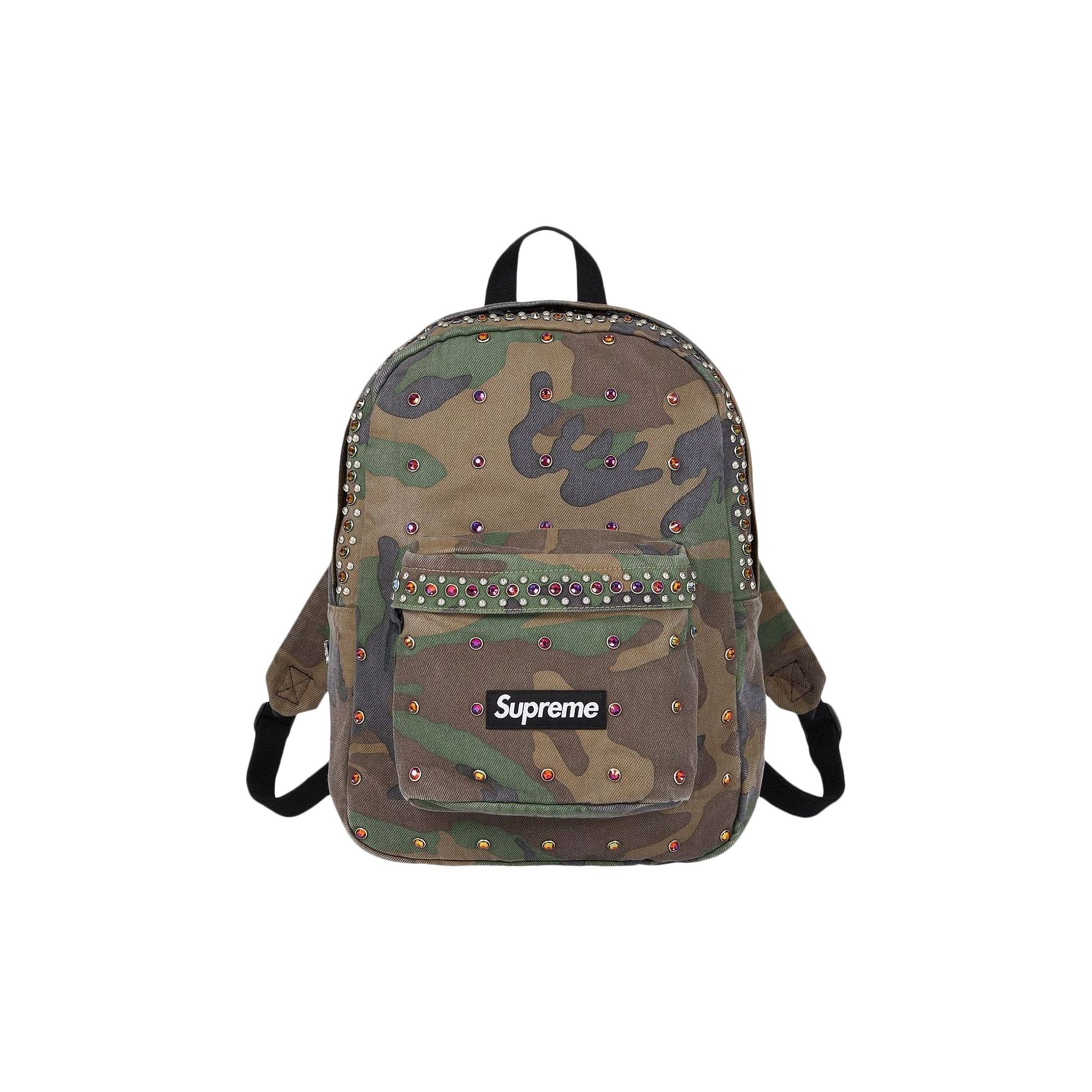 Pre-owned Supreme X B.b. Simon Denim Backpack 'woodland Camo' | Multi-color | Men's Size Onesize