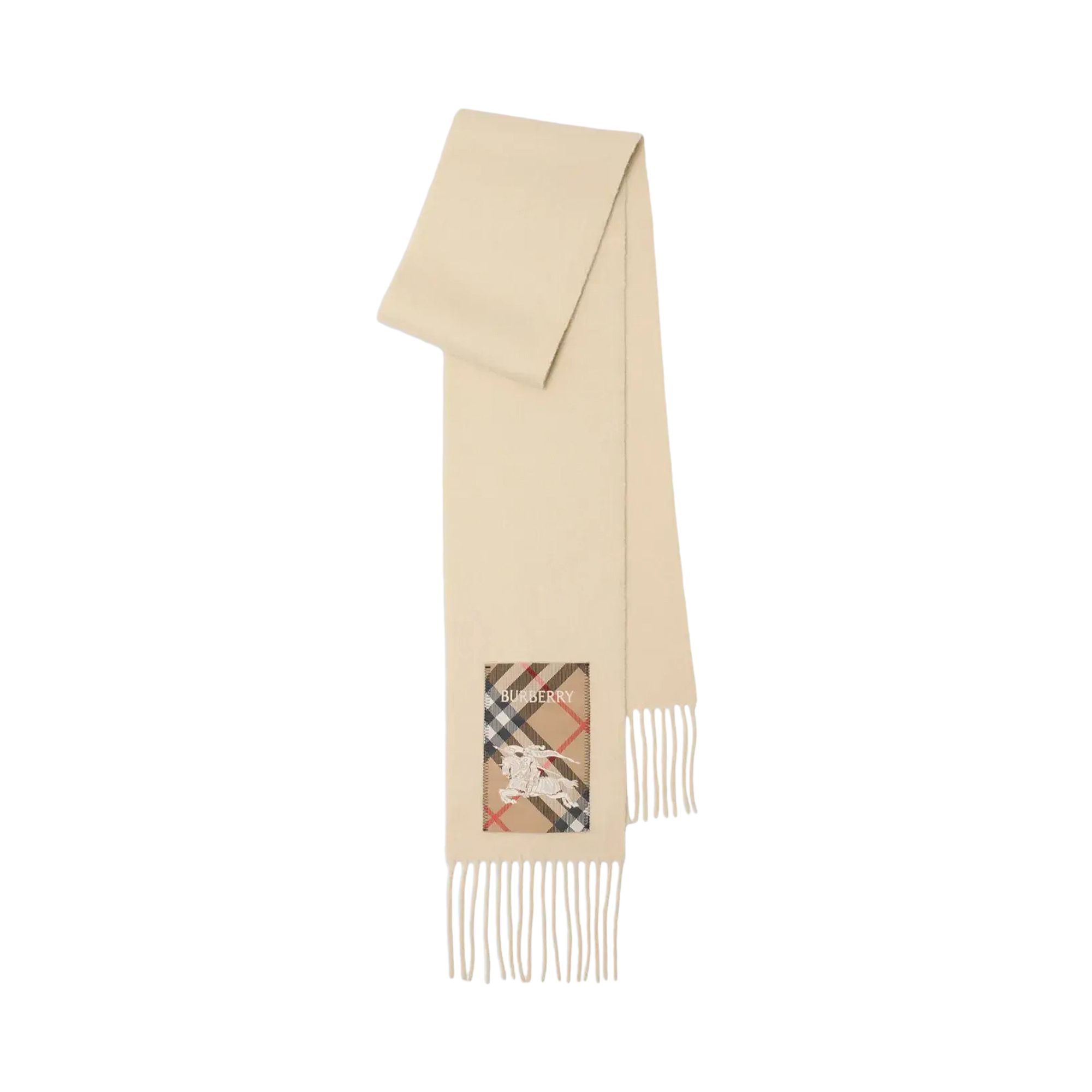 Pre-owned Burberry Solid Label Scarf 'nutmeg' | Tan | Men's Size Onesize In Brown