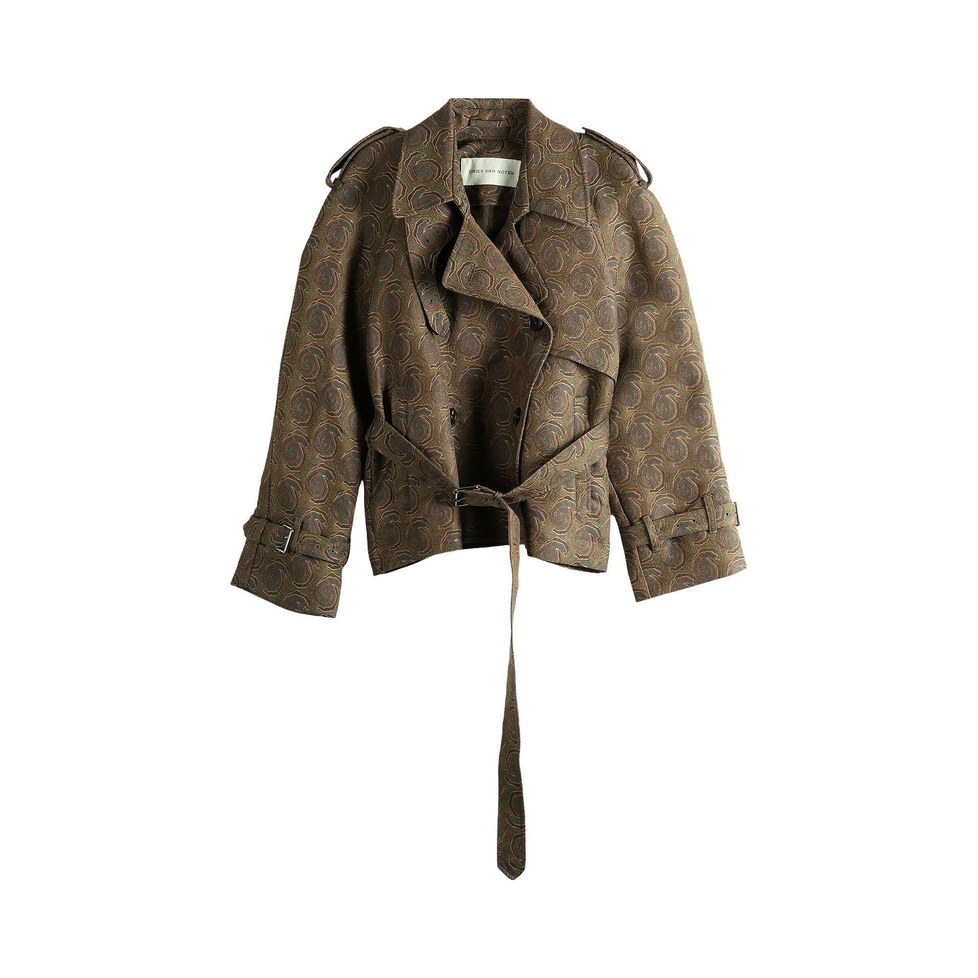 DRIES VAN NOTEN Pre-owned Ristos Short Coat 'bottle' | Multi-color | Women's Size M