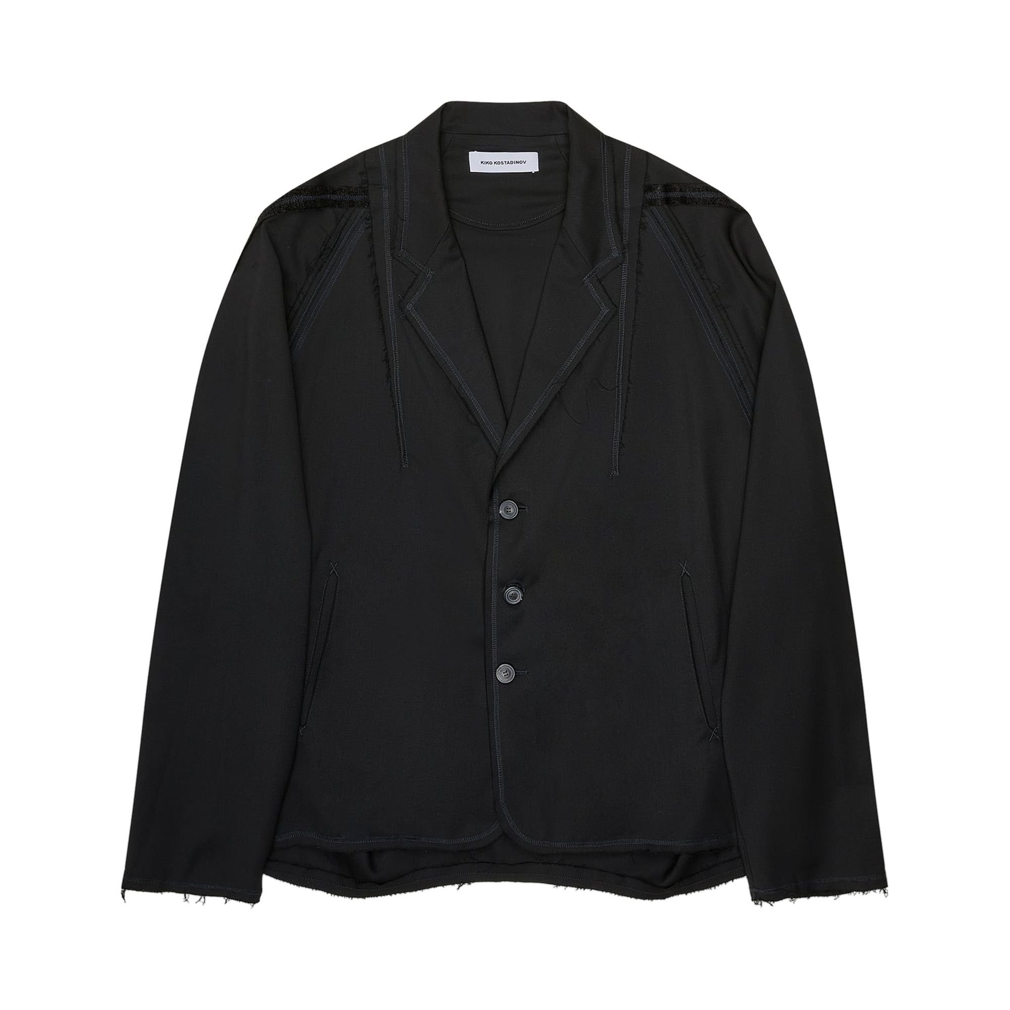 Pre-owned Kiko Kostadinov Vig K Dart Blazer 'crow Black' | Men's Size 48