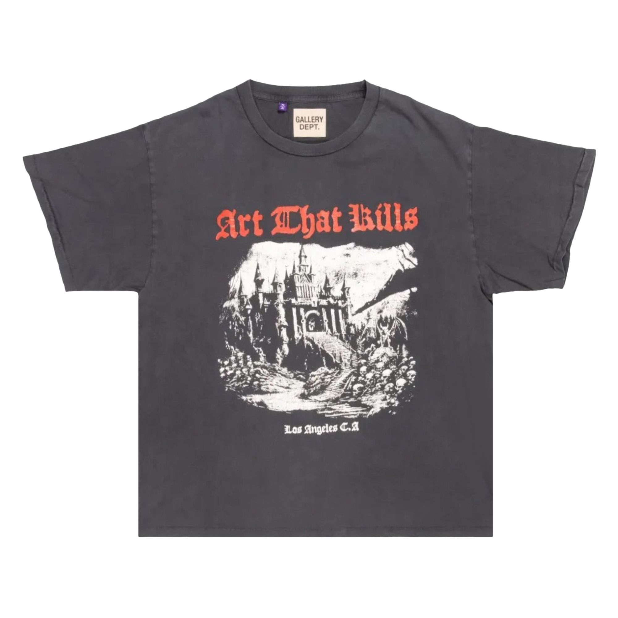 Pre-owned Gallery Dept. Atk Castle Tee 'vintage Black' | Men's Size Xl