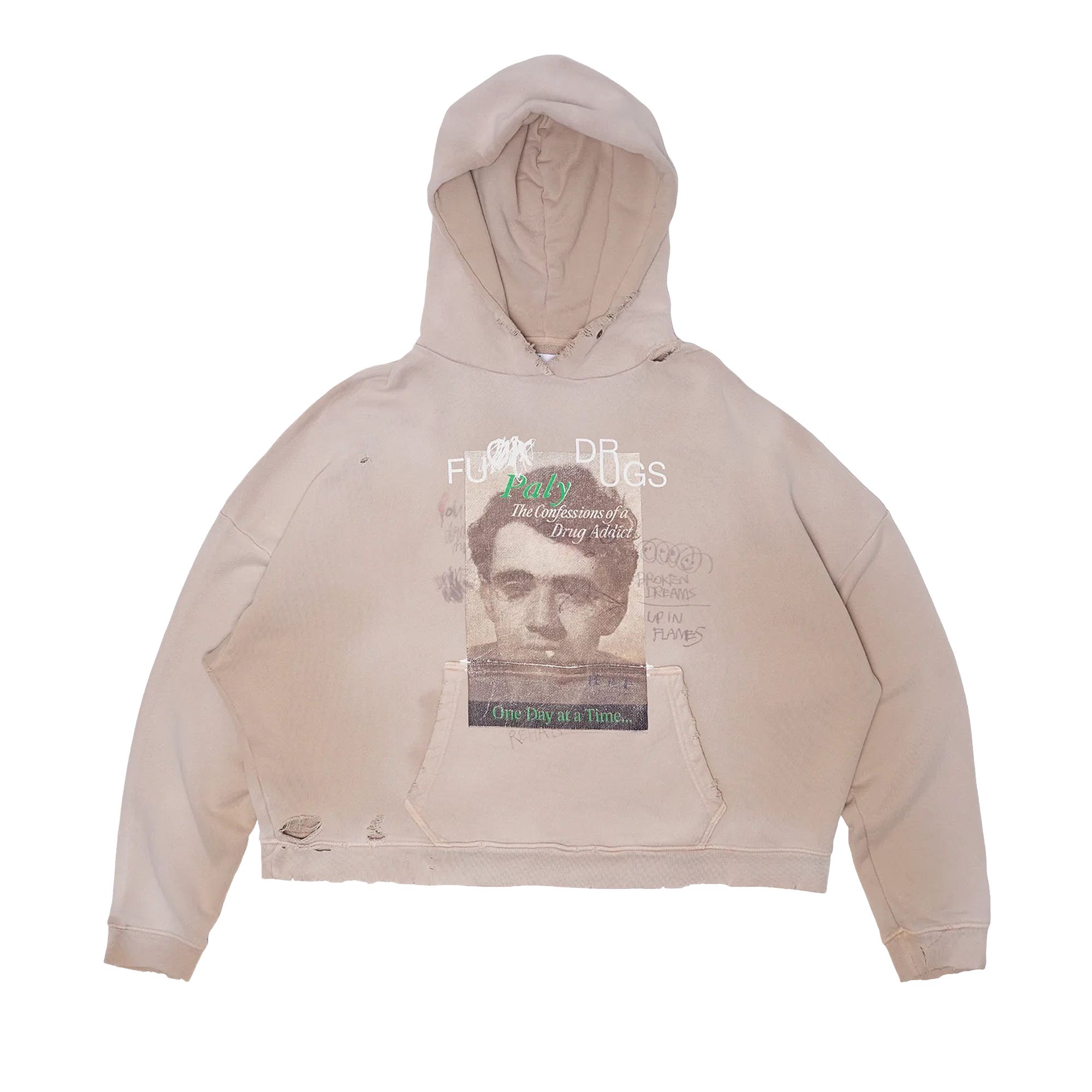 Pre-owned Paly Hollywood Confessions Hooded Sweatshirt 'brown' | Men's Size M/l